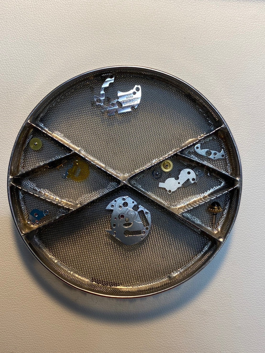 カルティエ マストタンク SM 1613 クォーツ Cal.057 SV925 革 純正Dバックル(GP)オパラン文字盤 オーバーホール済み