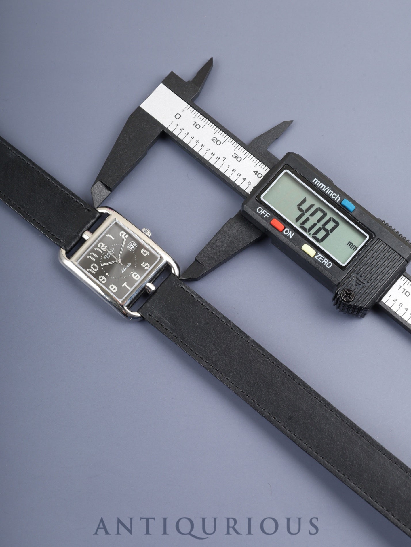 エルメス ケープコッド CC1.710 自動巻き Cal.- SS 革 純正尾錠(SS)グレーアラビア文字盤 保証書 エルメスにてにてコンプリートサービス済み