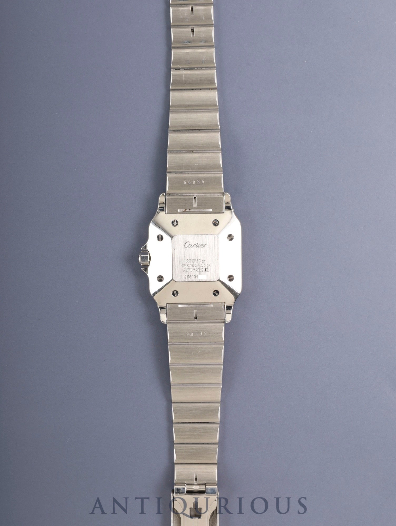 カルティエ サントス カレ LM 2961 自動巻き Cal.2671 SS/YG SS/YG ホワイトローマン文字盤(SWISS表記) 冊子 保証書(1981年)オーバーホール済み