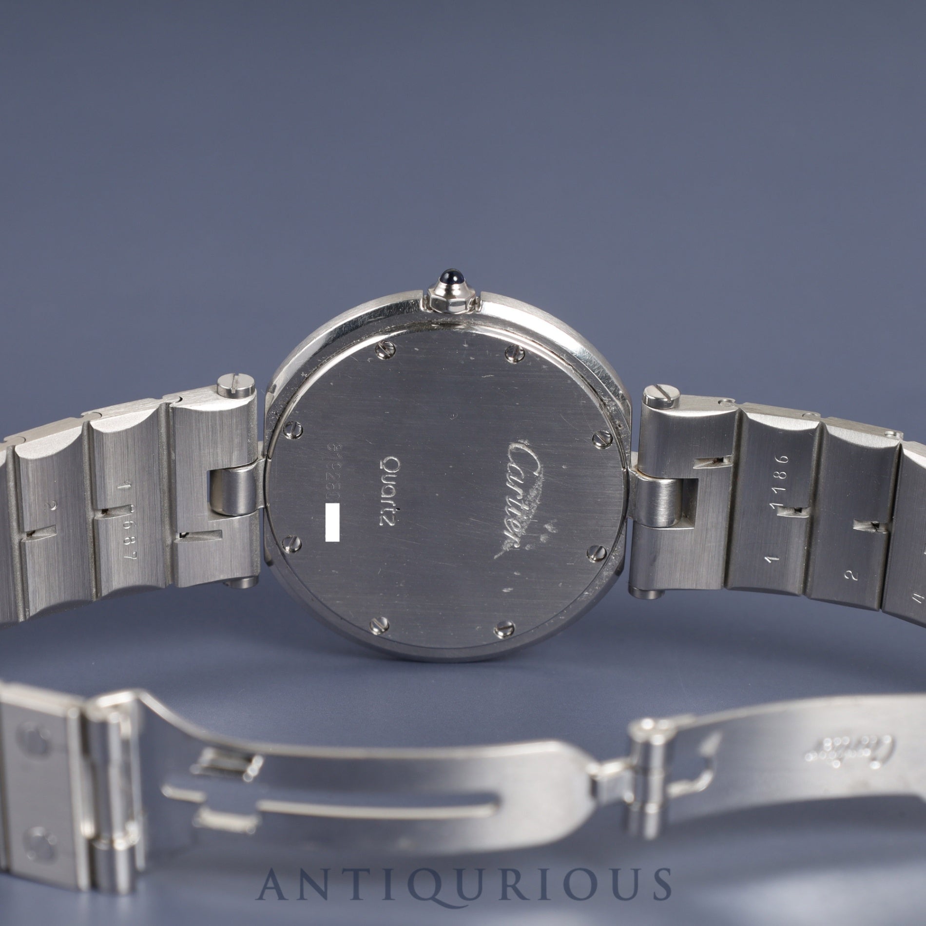 カルティエ サントス ヴァンドーム LM 83038188/8192 クォーツ SS SS ホワイトローマン文字盤 カルティエブティックにてコンプリートサービス(フルメンテナンス)済み