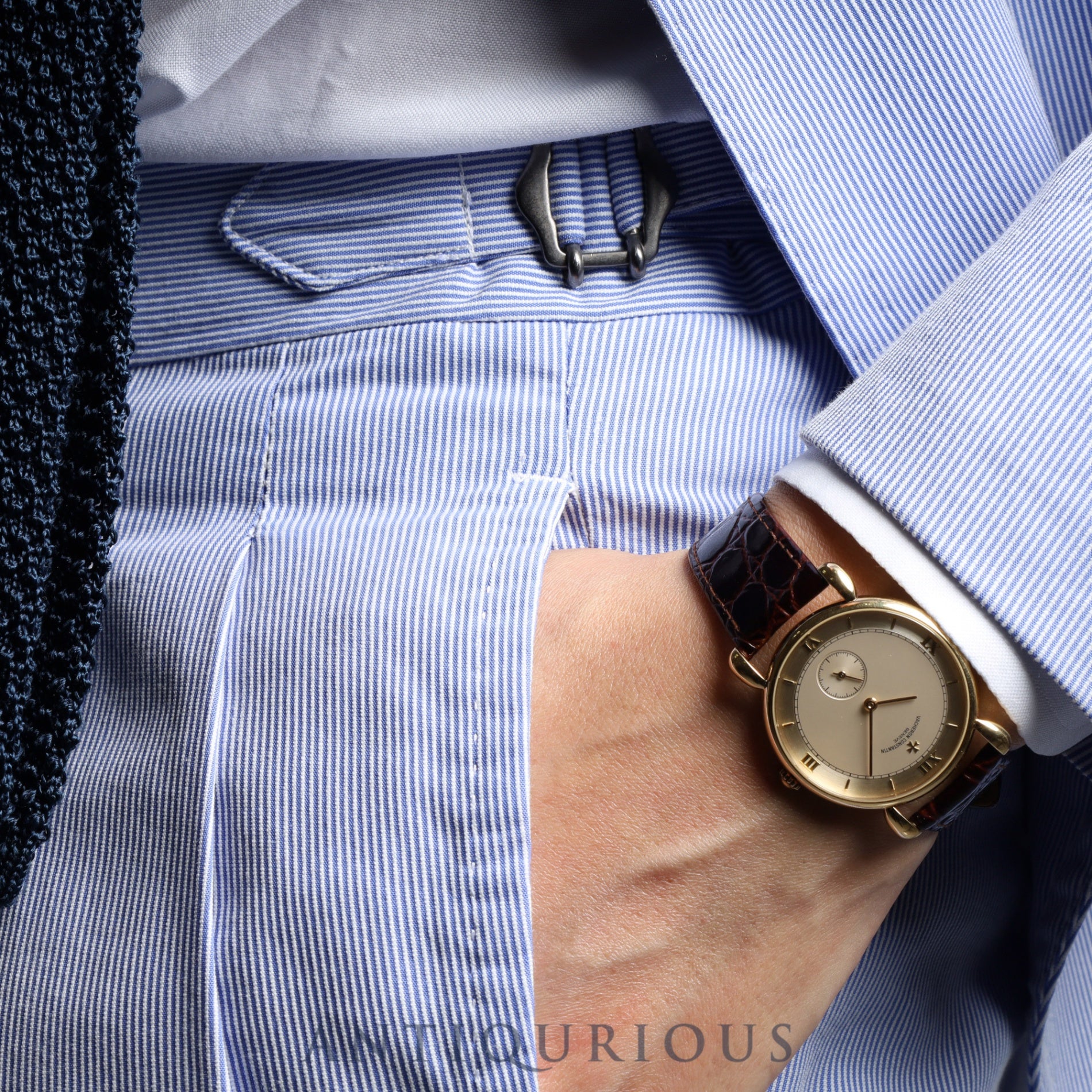 ヴァシュロン・コンスタンタン ヒストリカル ルネサンス 92084/000J-4 手巻き Cal.1014/1 750 革 純正尾錠(750)ゴールド文字盤 純正替えベルト オーバーホール済み