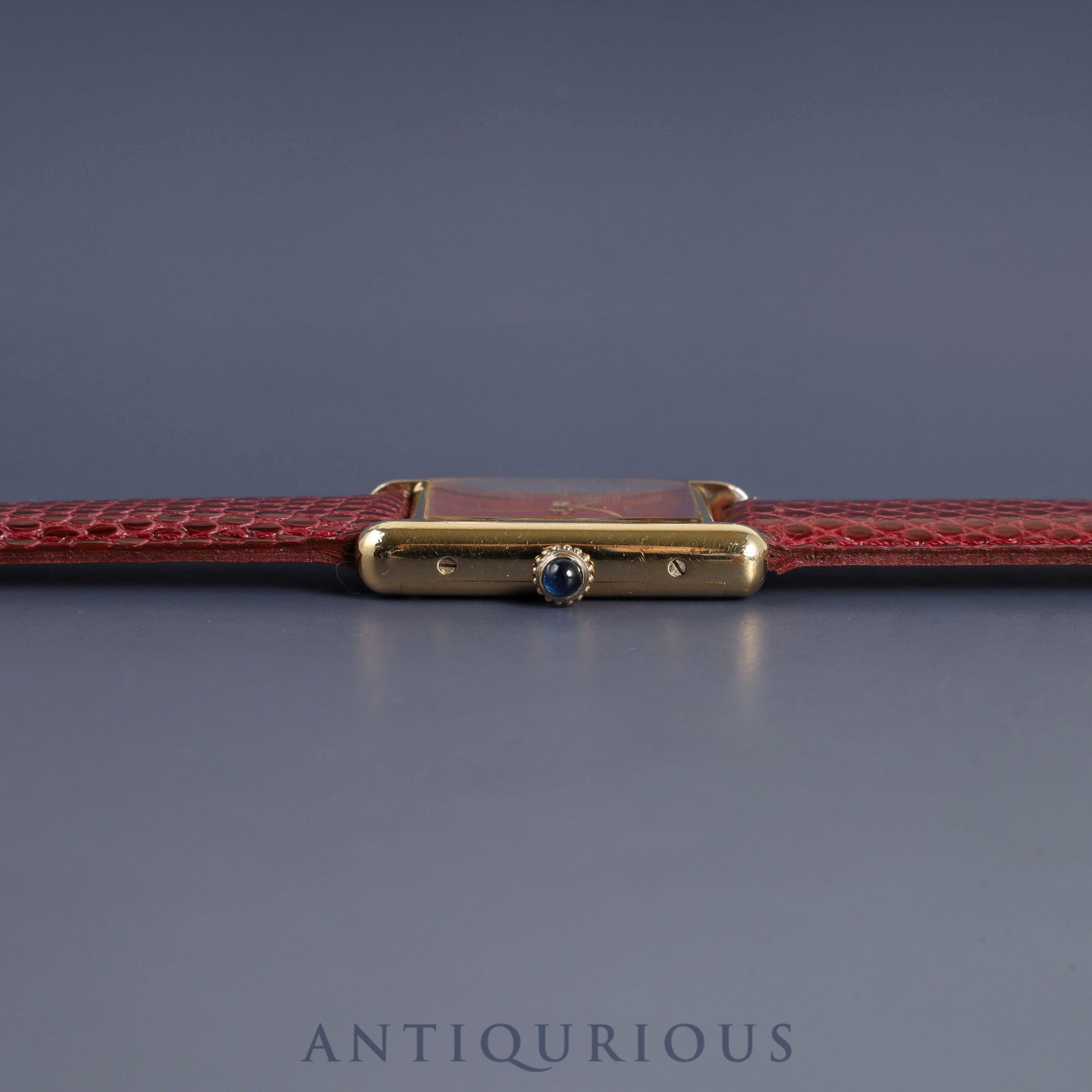 カルティエ マストタンク LM 手巻き Cal.78-1 SV925 革 純正尾錠 コーラル文字盤 976年頃~1981年頃 オーバーホール済み