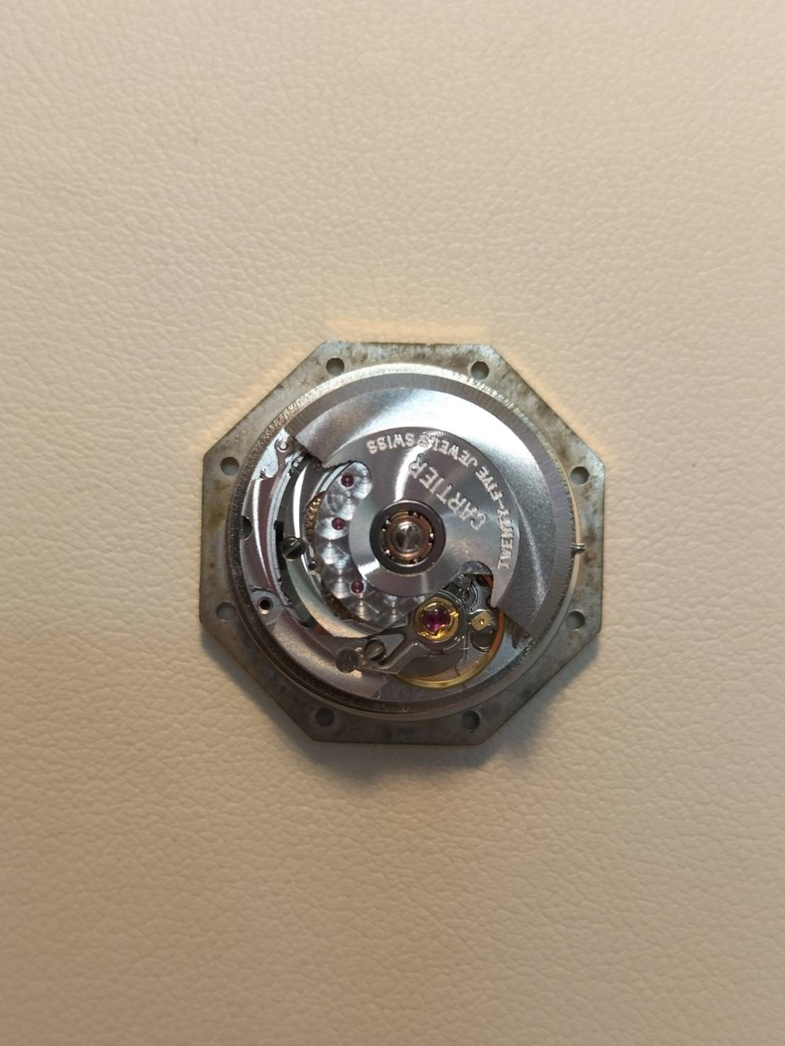 Cartier Santos Octagon SM 2039488 / 0907 Automatic SS/YG SS/YG Grey ghost dial Overhauled Bracelet cleaned by Cartier