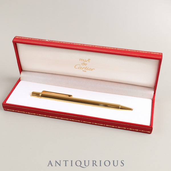 カルティエ トリニティ ボールペン GP ツイスト式 青インク 箱 ※カルティエにて新品リフィルに交換済み