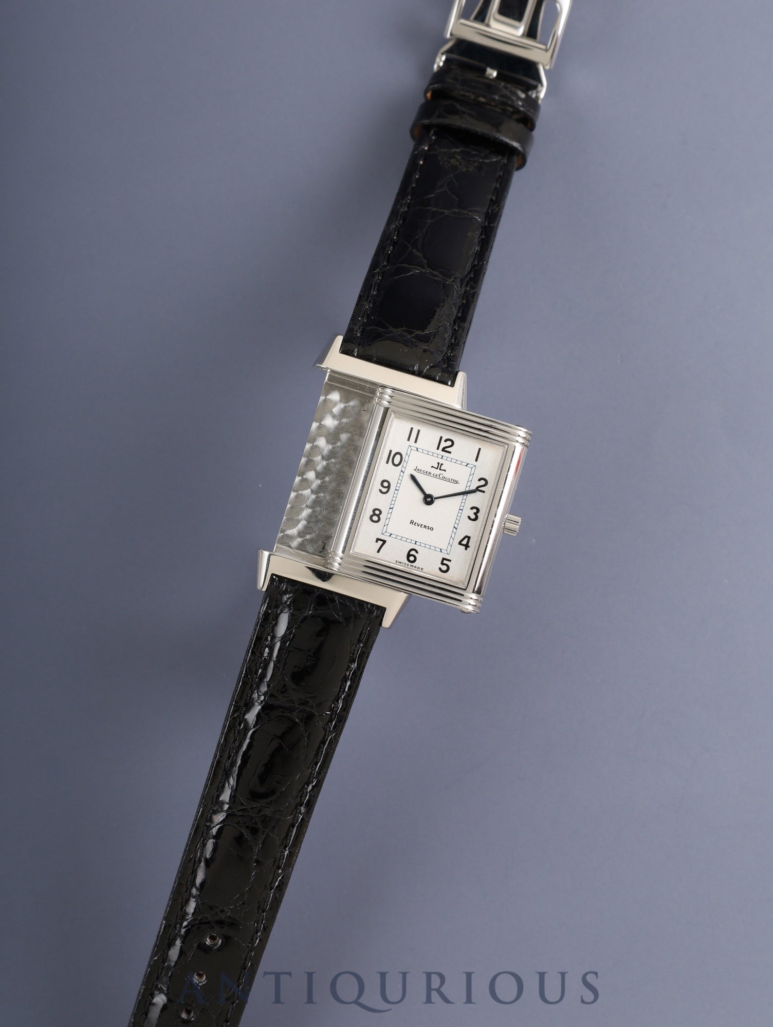 ジャガー・ルクルト レベルソ クラシック 250.8.86 / 250.840.862 手巻き Cal.864/1 SS 革 純正Dバックル(SS)シルバーアラビア文字盤 オーバーホール済み