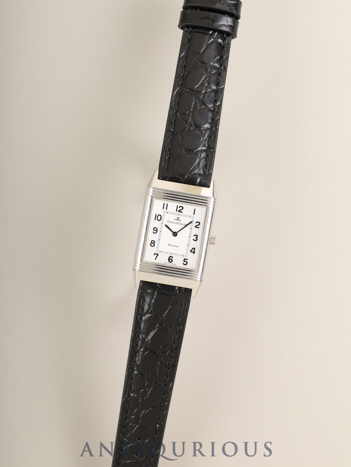 ジャガー・ルクルト レベルソ クラシック 250.8.86 手巻き Cal.846/1 SS 革 純正ピンバックル(SS)シルバーアラビア文字盤(SWISS MADE表記 ) 冊子 保証書(1998年)オーバーホール済み
