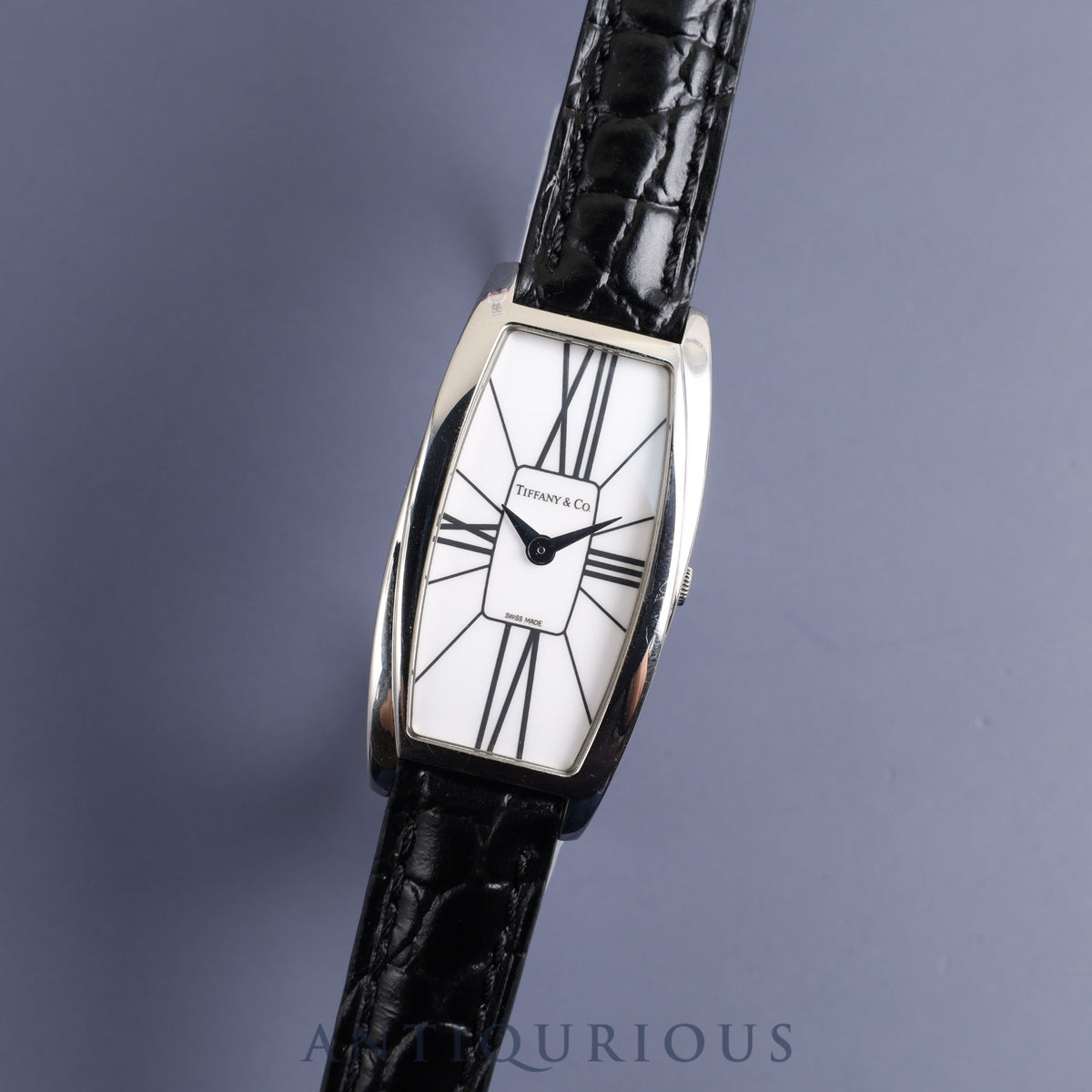 Tiffany Gemea Z6401.10.10 Quartz Cal.976.001 SS Leather Genuine 