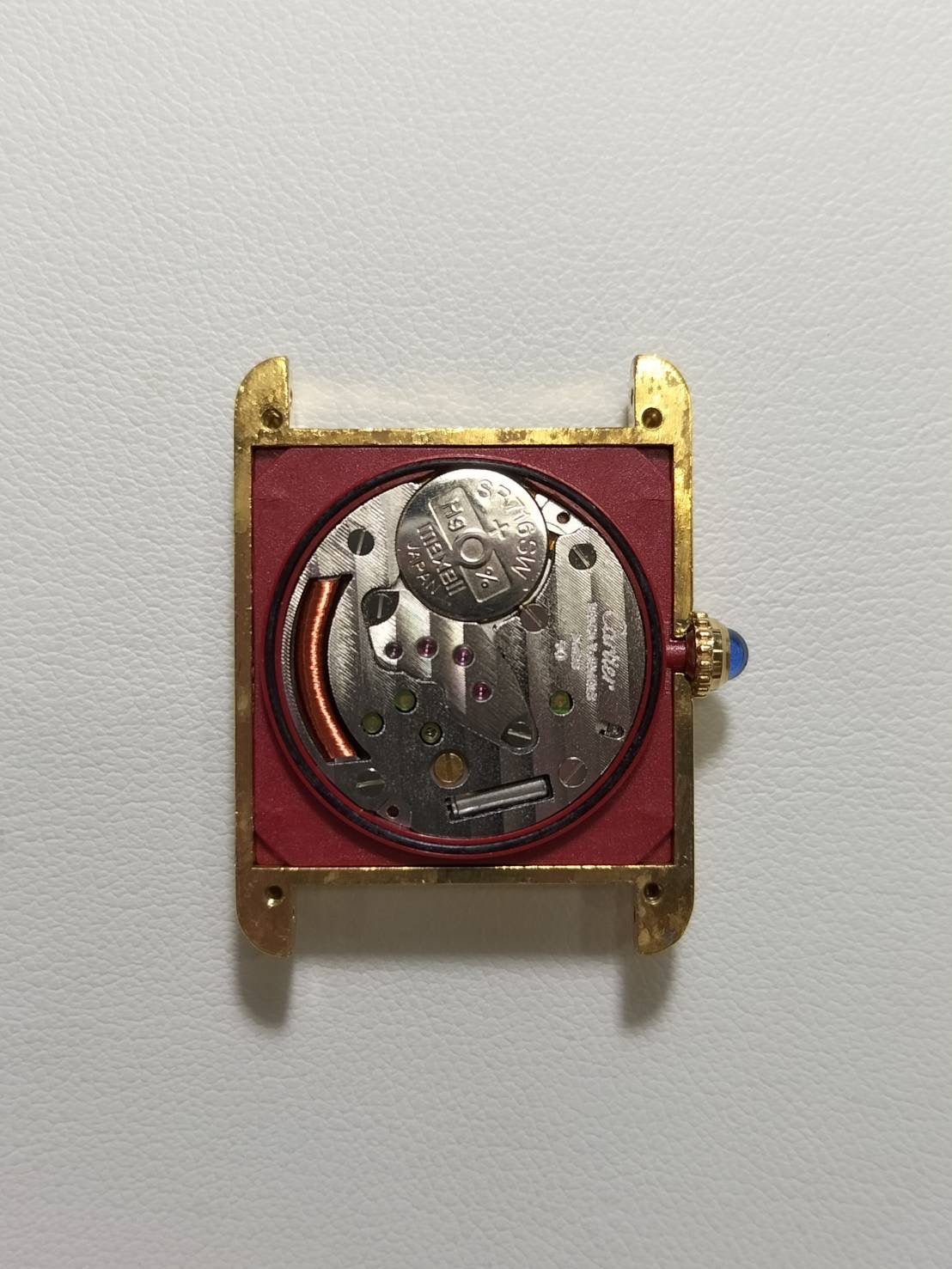 カルティエ マストタンク LM 590005 クォーツ Cal.90 SV925 革 純正ピンバックル(GP)ストレートローマン文字盤(SWISS表記) オーバーホール済み 新品仕上げ済み