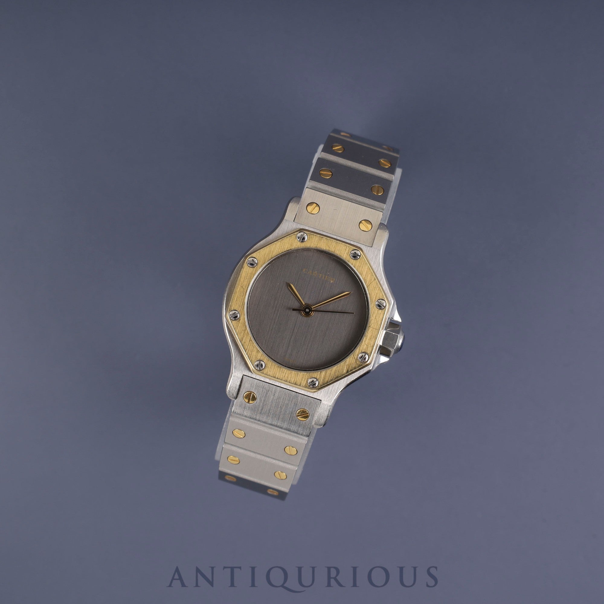 Cartier Santos Octagon SM 2039488 Automatic SS/YG SS/YG Grey ghost dial Box International lifetime warranty (1984) Complete service (full maintenance) completed at Cartier boutique