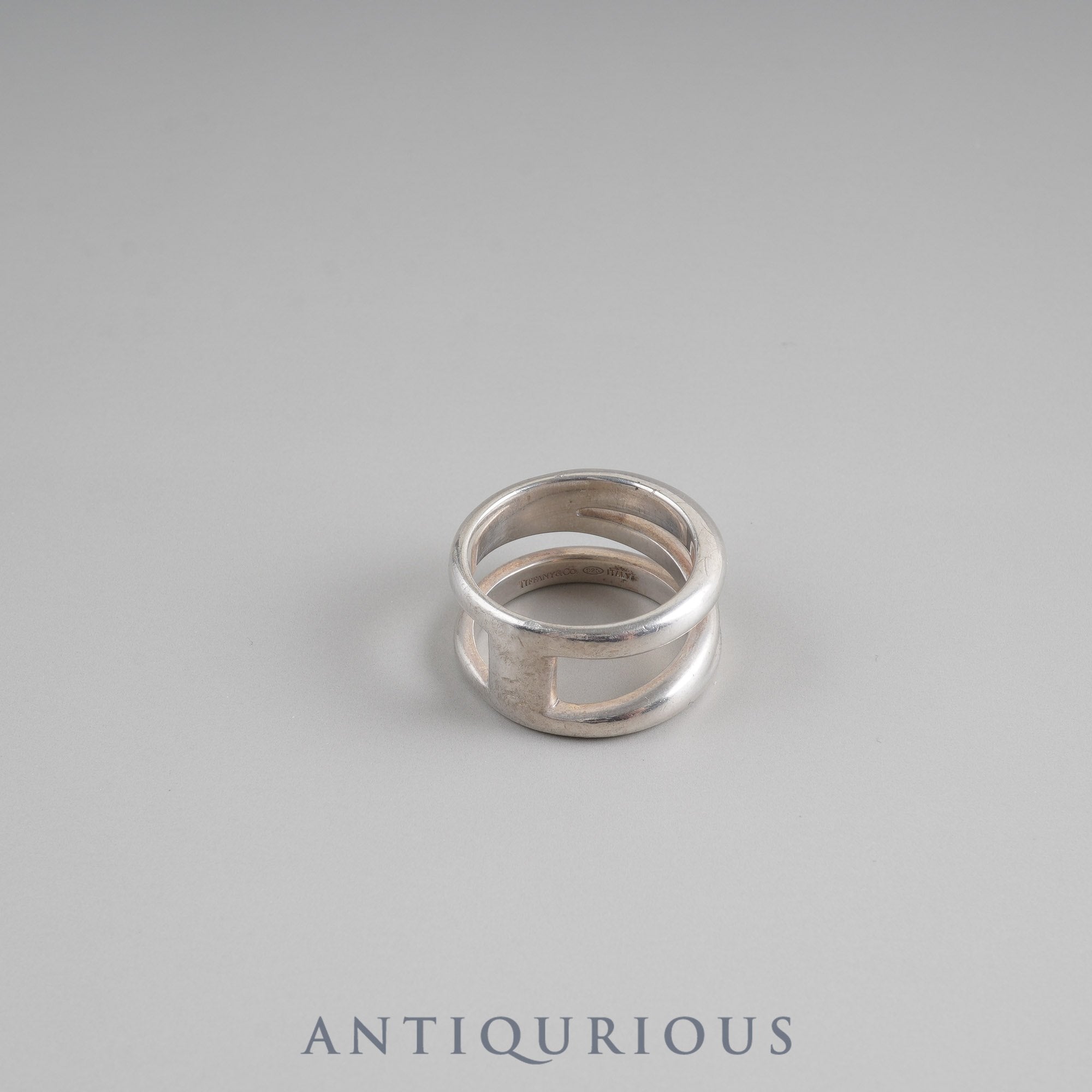 Tiffany ring open diagonal SV925 size 14