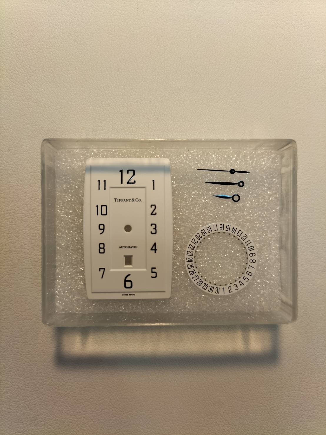 ティファニー グランドデイト 自動巻き SS 革 純正尾錠(SS)ホワイトアラビア文字盤 オーバーホール済み