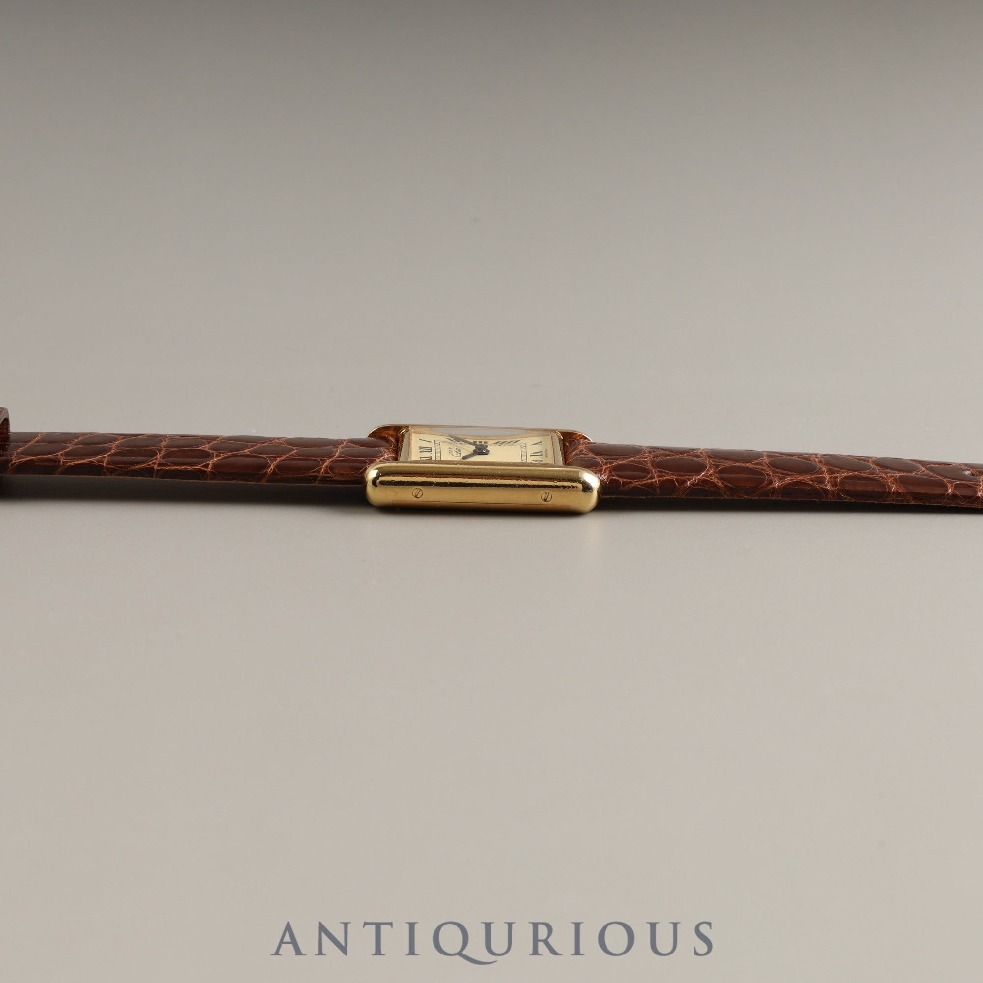 Cartier Must Tank SM Manual Winding 2974213 Ivory Roman Dial International Permanent Warranty Cartier Boutique Complete Service