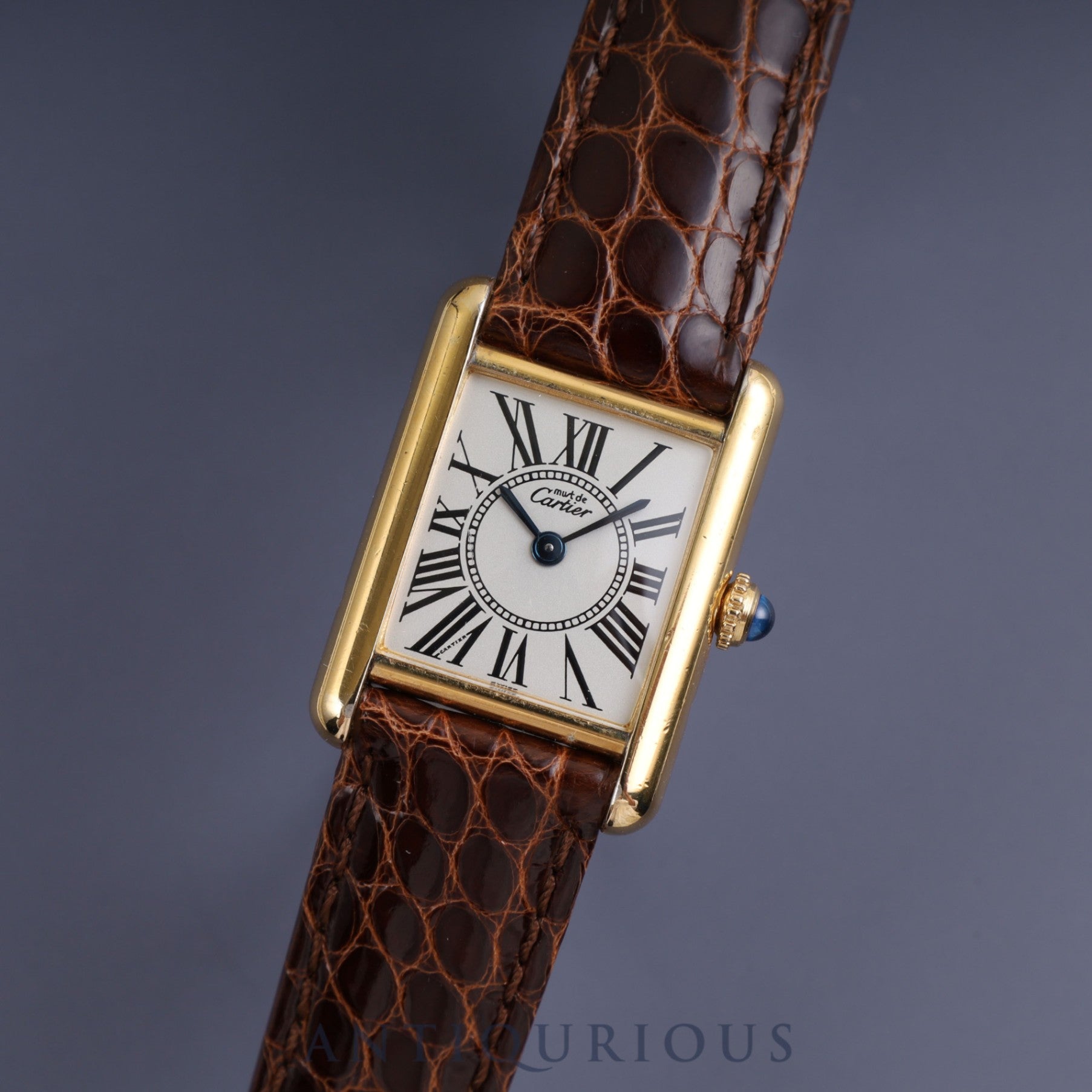Cartier Must Tank SM QZ W1005554 / 5057001 SV925 Genuine Buckle (GP) Opalan Dial Cartier Boutique Complete Service