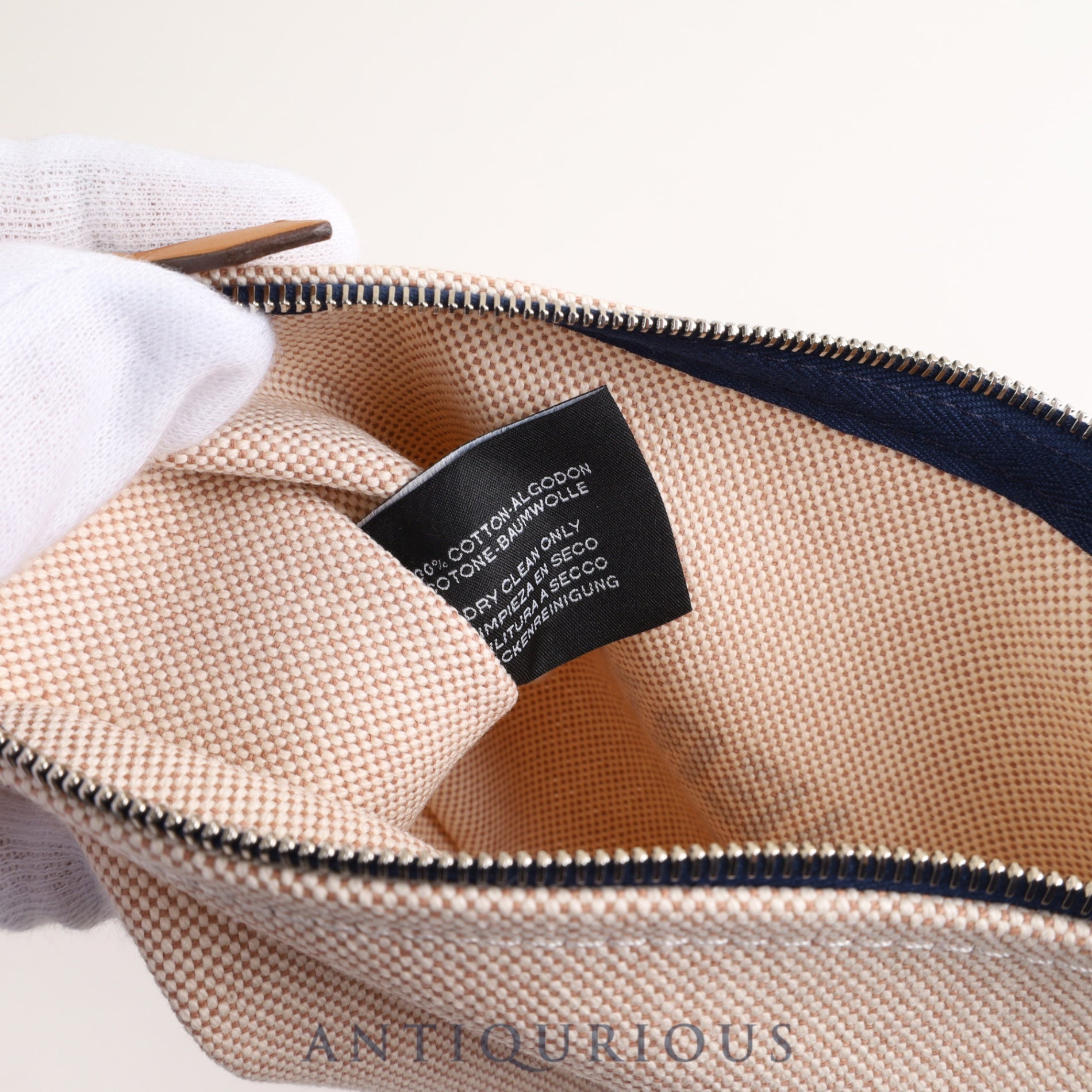 Hermes pouch New Yachting PM 100% cotton with box