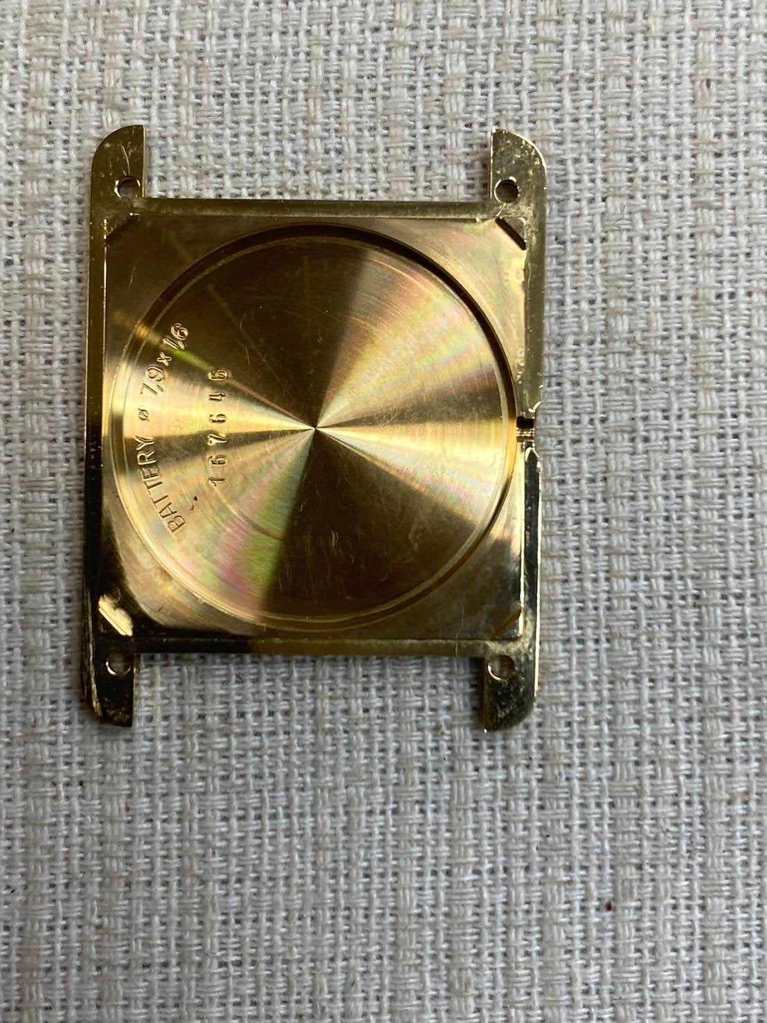 Cartier Must Tank LM QZ W1006254 / 590005 SV925 Genuine belt Genuine buckle (GP) Trinity dial Overhaul