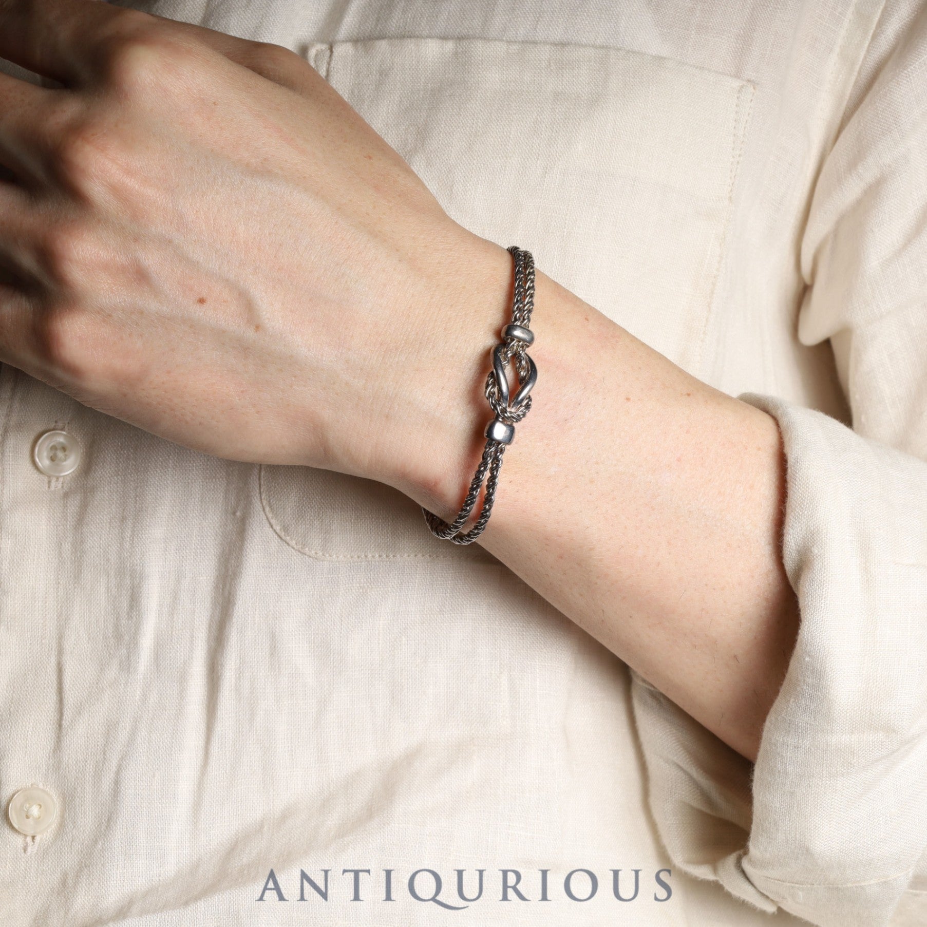 ティファニー ブレスレット センターノットダブルロープ SV925