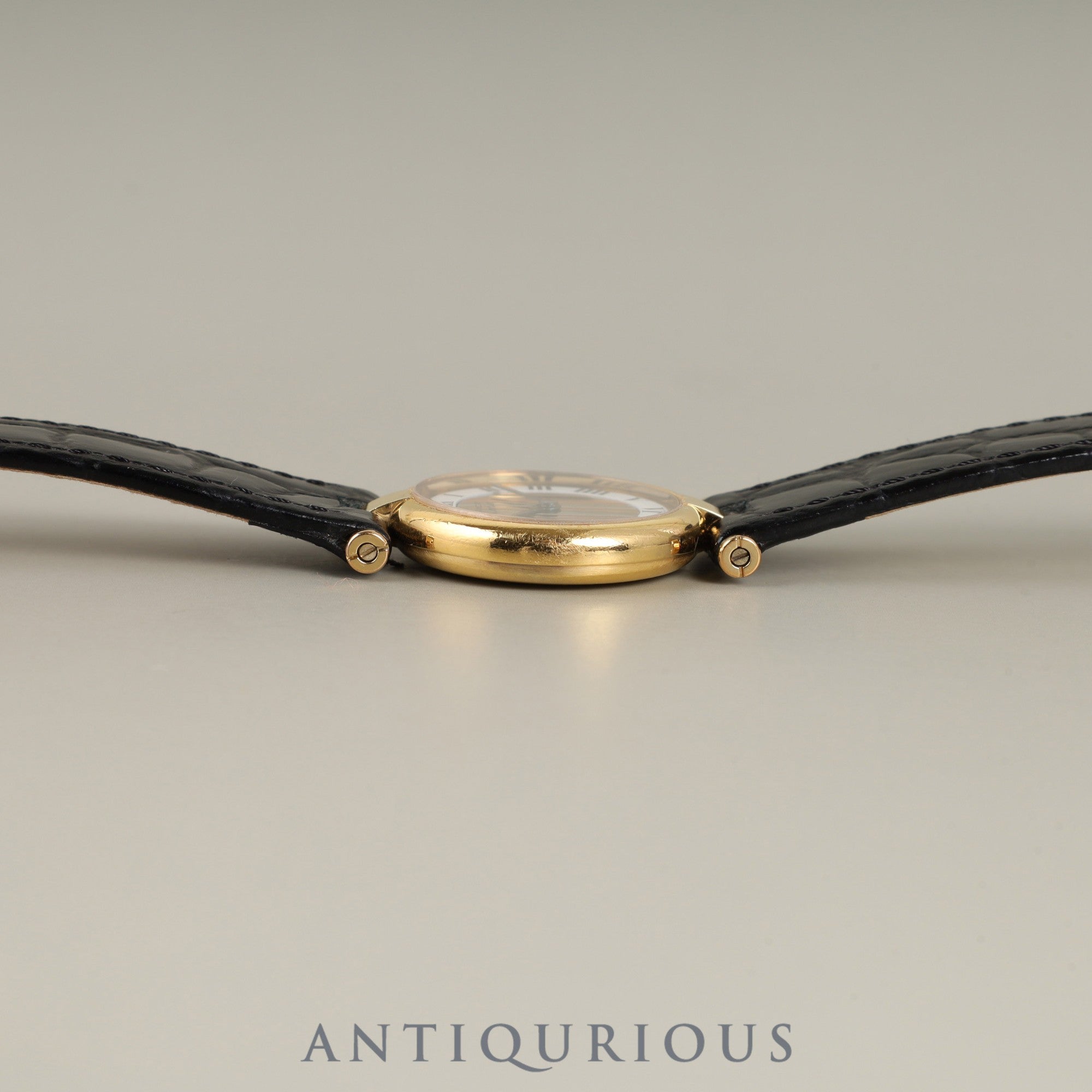 Cartier Must Vendôme VLC SM 590004 Quartz SV925 Genuine buckle (GP) Front Trinity dial Box, booklet, warranty card (1989) Complete service completed at a Cartier boutique