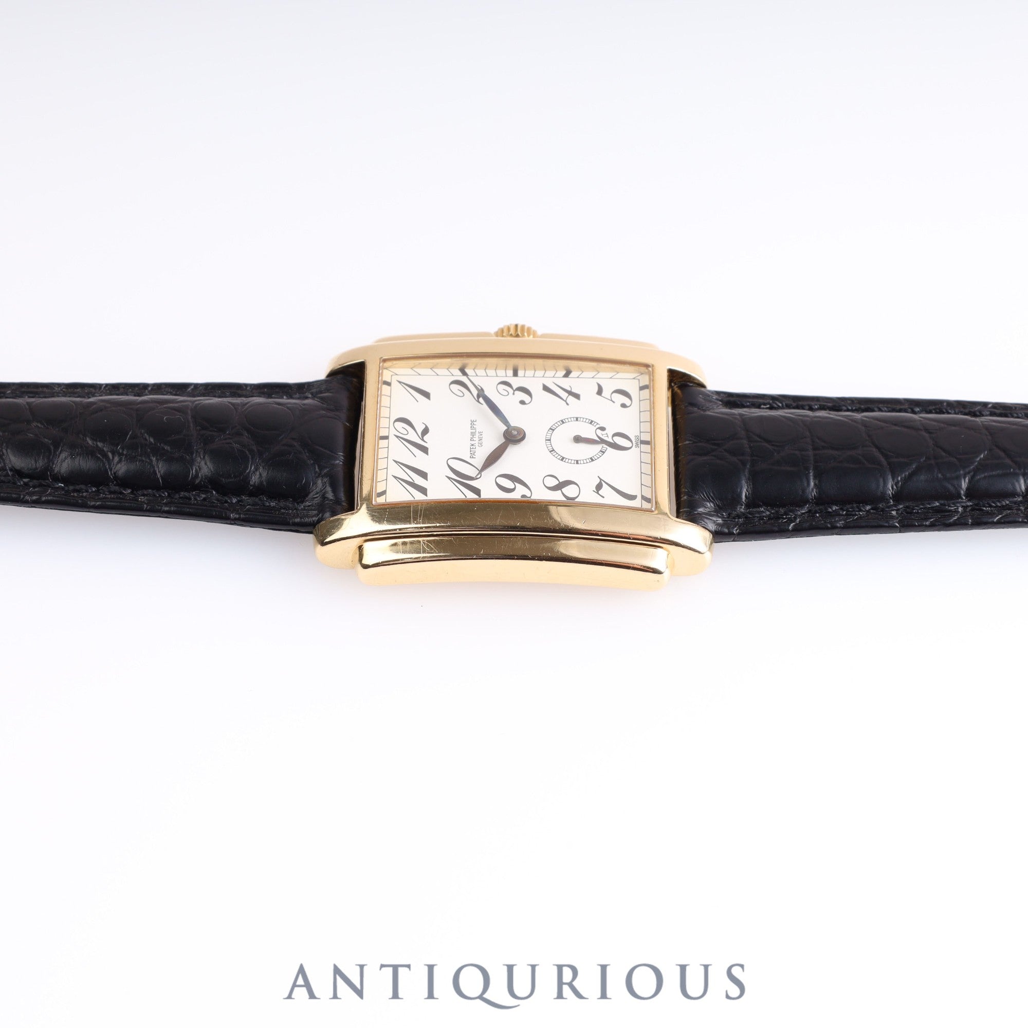 Patek Philippe Gondolo 5024J Manual winding Cal.215 YG Leather White Arabic dial Box Warranty (1995) Booklet