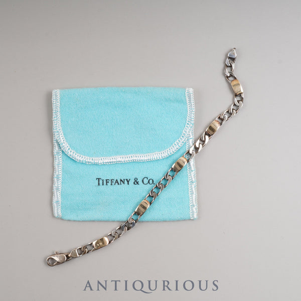 ティファニー ブレスレット フィガロ SV925 18K 保存袋