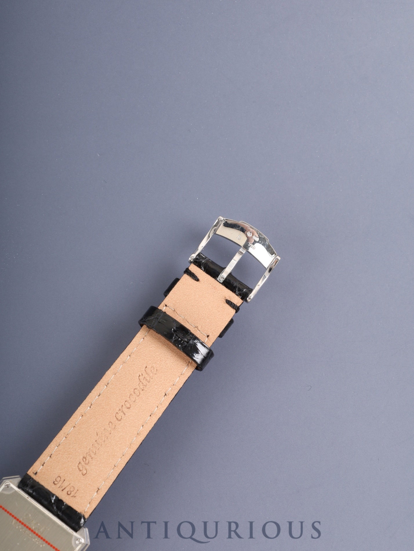 Piaget Protocole 90154 Manual Winding Cal.430P 750WG Leather Original Pin Buckle (750WG) White Roman Dial Box Overhauled