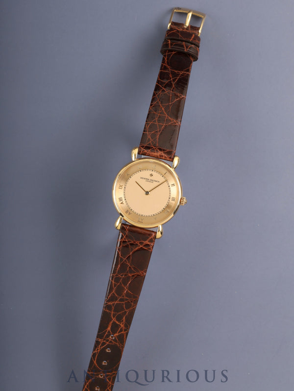 ヴァシュロン・コンスタンタン ヒストリカル 250周年記念 33084 手巻き Cal.1003/1 750YG 革 純正ピンバックル(750YG)ゴールドローマン文字盤 1985年 オーバーホール済み