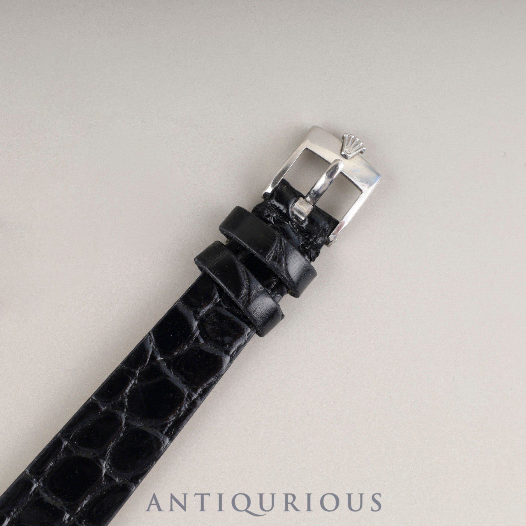 Rolex Precision 2611, manual winding, Cal. 1400, stainless steel, leather, genuine stainless steel buckle, silver dial, No. 41 (1974) *Overhauled