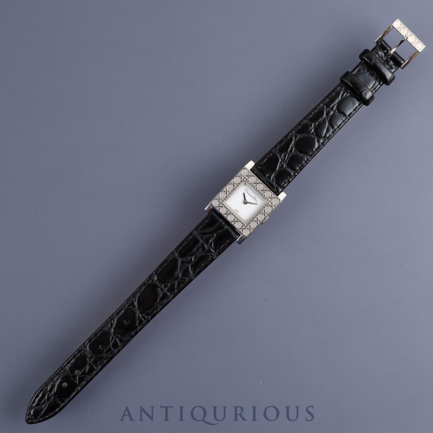 Christian Dior La Parisienne D60-109 Quartz Cal.980.003 SS Leather Genuine Buckle (SS) White Dial Overhauled