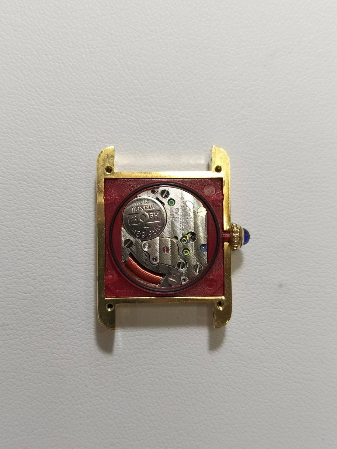 カルティエ マストタンク SM W1003153 / 5057001 クォーツ Cal.057 SV925 革 純正ピンバックル(GP)アイボリーローマン文字盤(SWISS表記)保証書(1994年)新品仕上げ済み オーバーホール済み