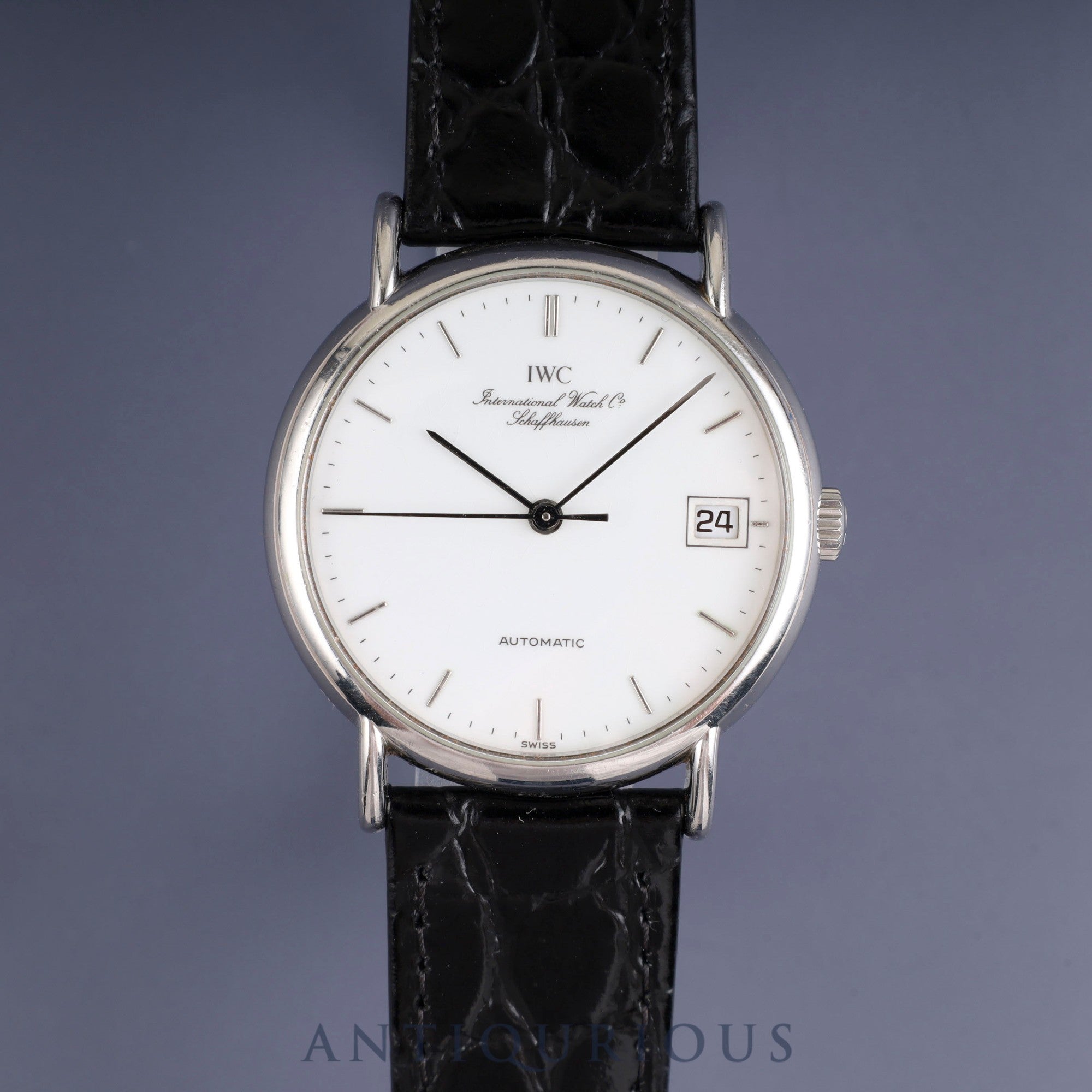IWC Portofino IW3513 Automatic Cal.- SS Leather Third party buckle (SS) White dial Overhauled IWC