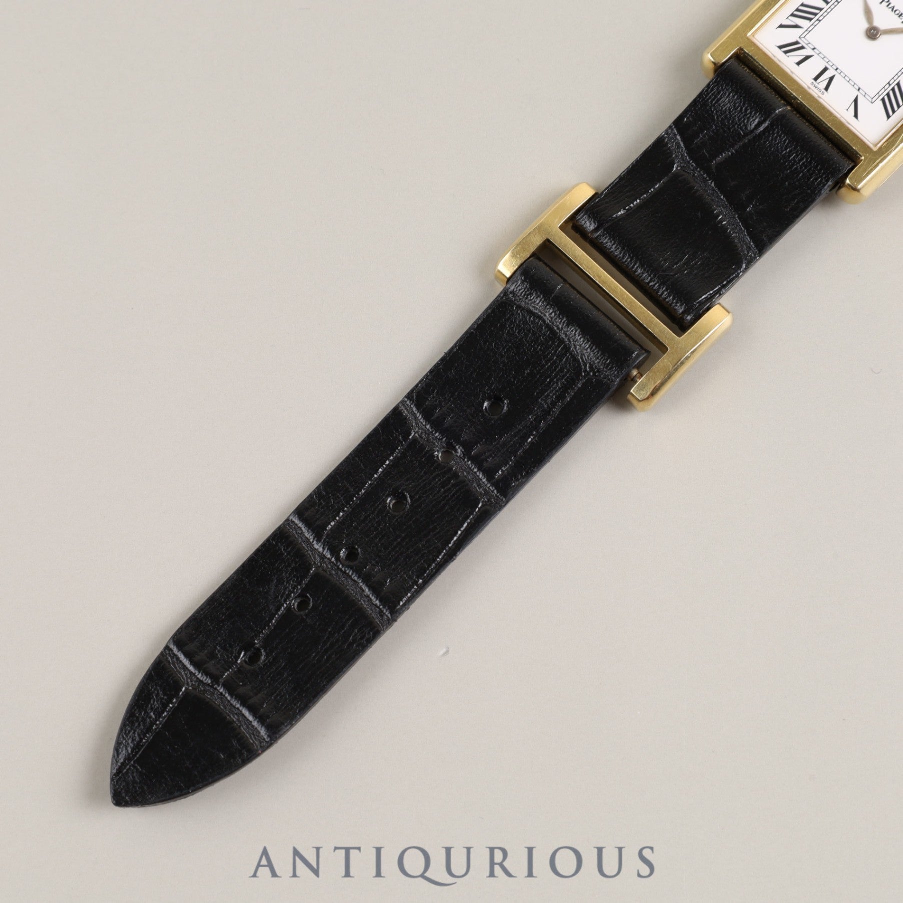 Piaget Tradition 90802D Manual winding Cal.9P2 YG Leather Genuine buckle (750) White dial Overhauled
