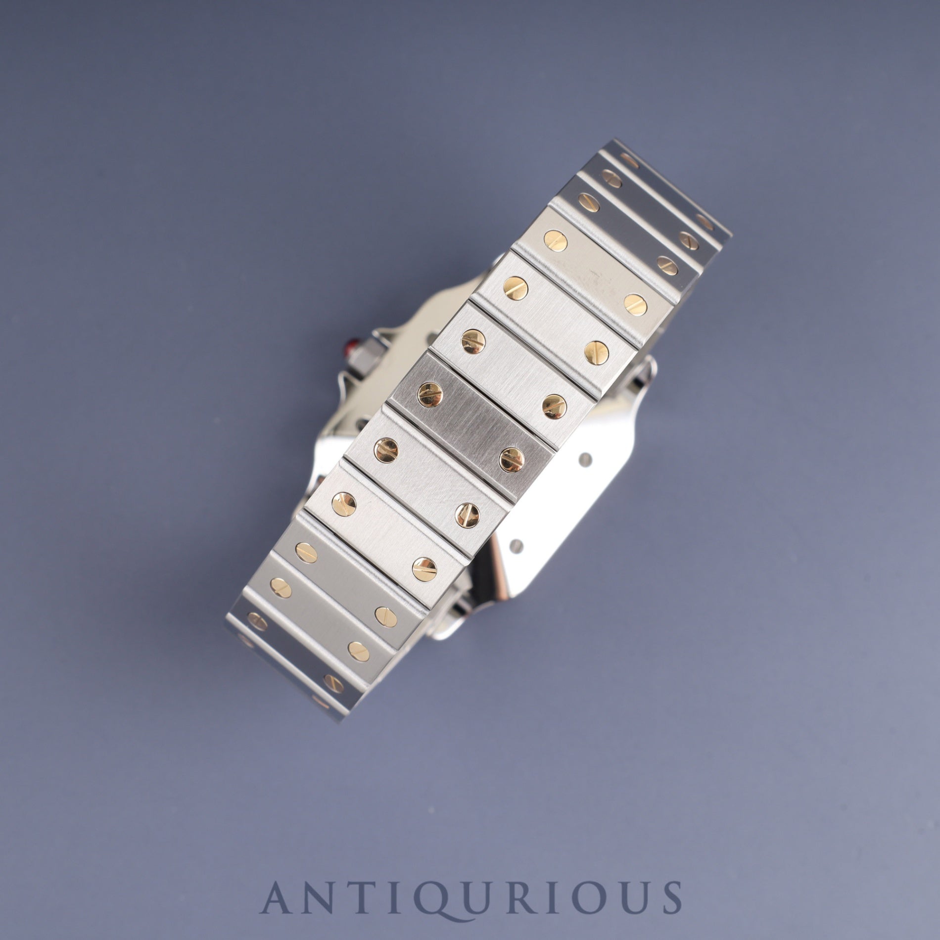 Cartier Santos Galbee LM AC23.80gr OR 0.750 4.05gr Automatic SS/YG SS/YG Garnet dial Bordeaux dial Complete service (full maintenance) completed at Cartier boutique