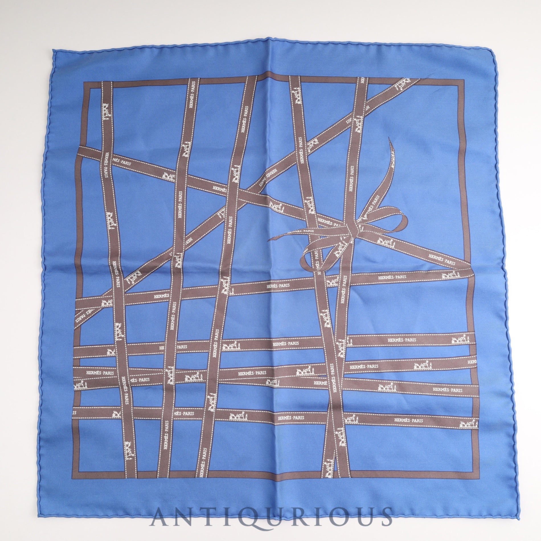 エルメス スカーフ カレ45 BOLDUC AU CARRE SILK100% 箱