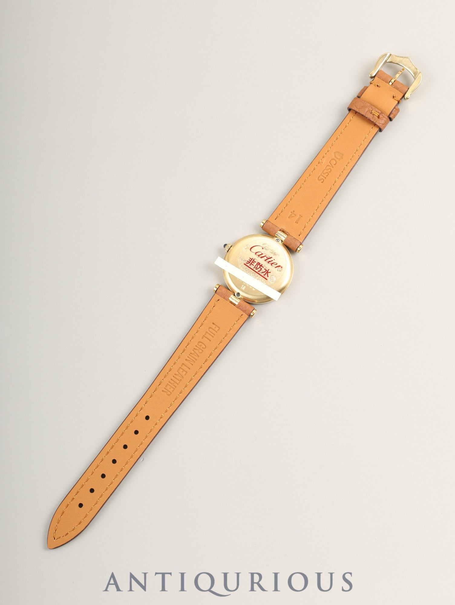 カルティエ マスト ヴァンドーム VLC SM 18 クォーツ Cal.81 SV925 革 純正尾錠(GP)フロントトリニティ文字盤 カルティエブティックにてコンプリートサービス(フルメンテナンス)済み