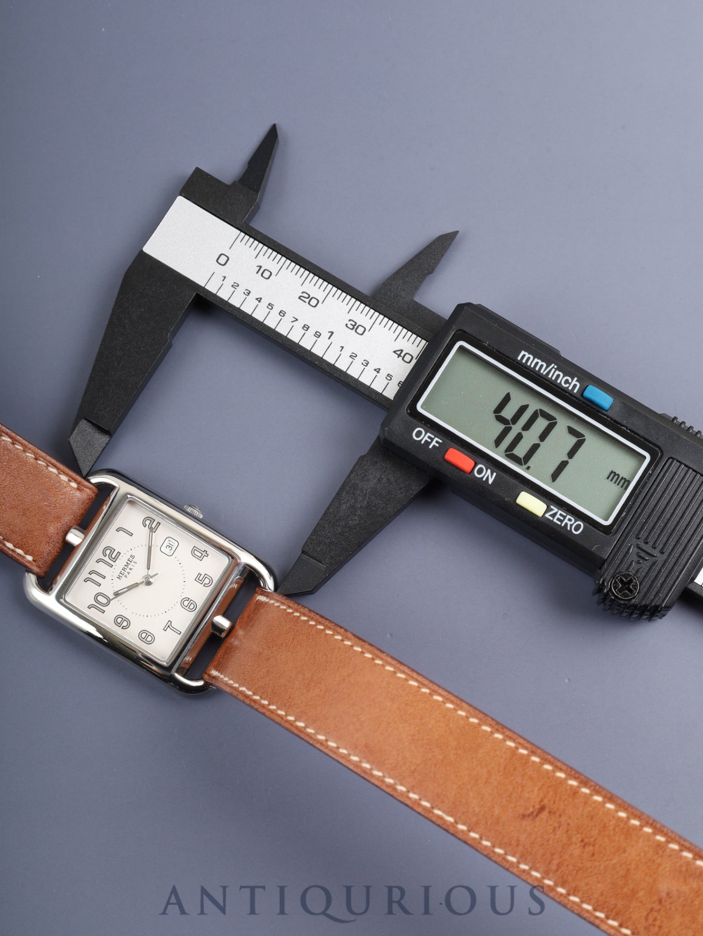 エルメス ケープコッド CC2.710 クォーツ Cal.ETA266.111 SS 純正革ベルト(□J刻印:2006年) 純正尾錠(SS) シルバー文字盤 オーバーホール済み