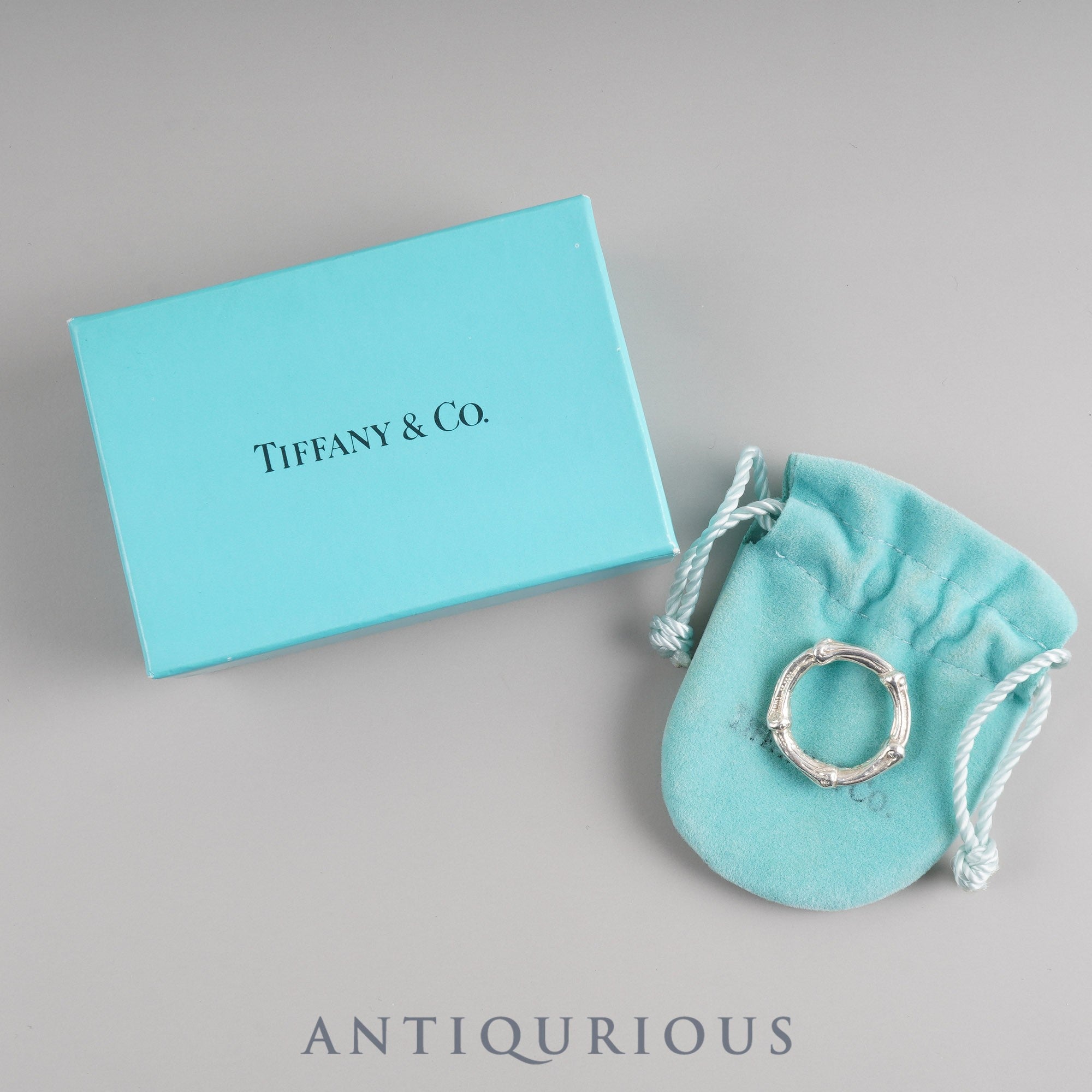Tiffany ring, bamboo, SV925, size 8, box, storage bag