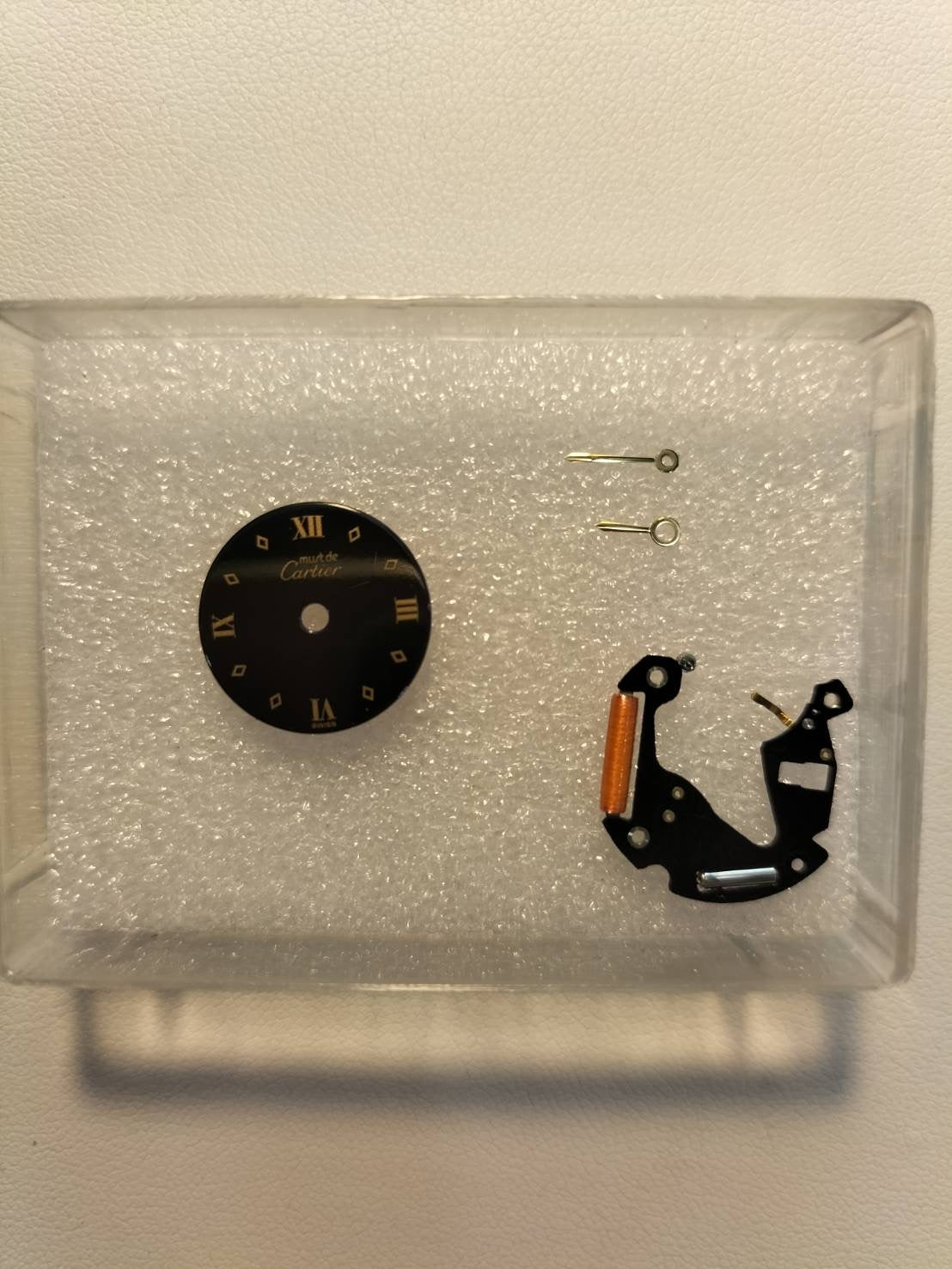 カルティエ マストコリゼ W100753 / 590002 クォーツ Cal.690 SV925 革 純正尾錠(GP)ブラック飛びローマン文字盤 オーバーホール済み