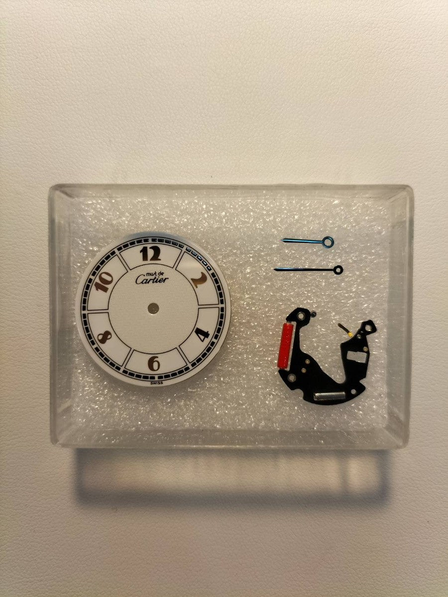 Cartier Must Vendome VLC LM W1009754 / 1861 Quartz Cal.690 SV925 Leather Genuine Buckle (GP) Gold Jump Arabic CC Dial Overhauled