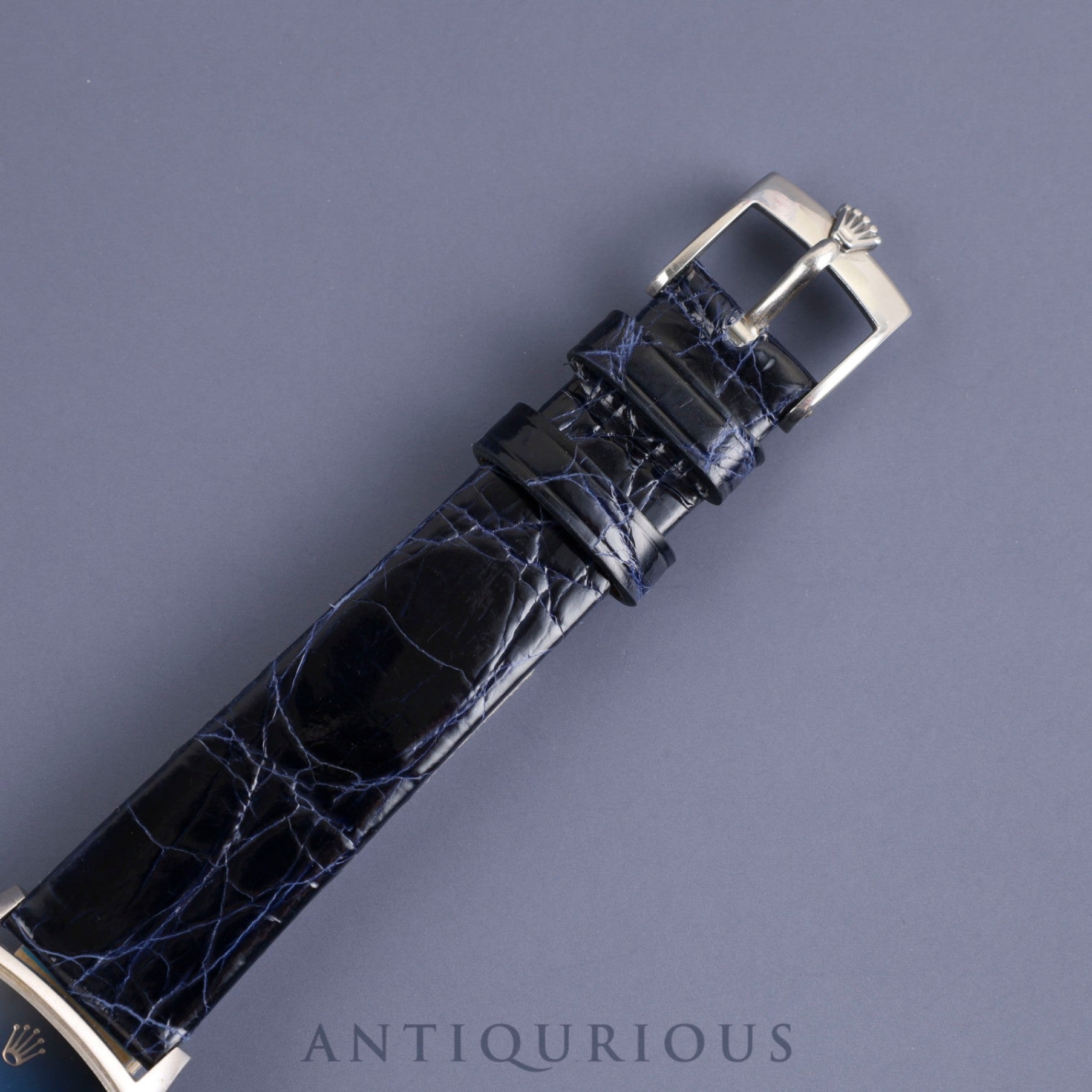 Rolex Cellini 3807 Manual winding Cal.1601 750 Leather Genuine buckle (SS) Blue gradient dial No. 69 (1980) Overhauled