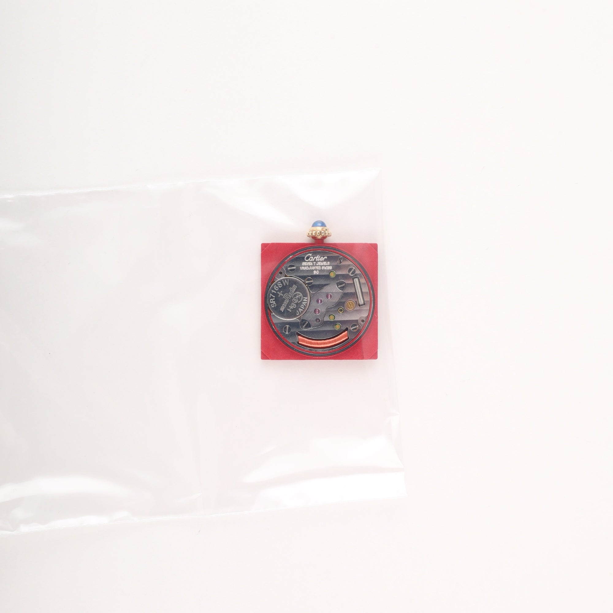 Cartier Must Tank LM 590005 Quartz Caliber 90 SV925 Leather Strap with Genuine GP Buckle, Black Roman Dial, Overhauled and Finished to Look Like New