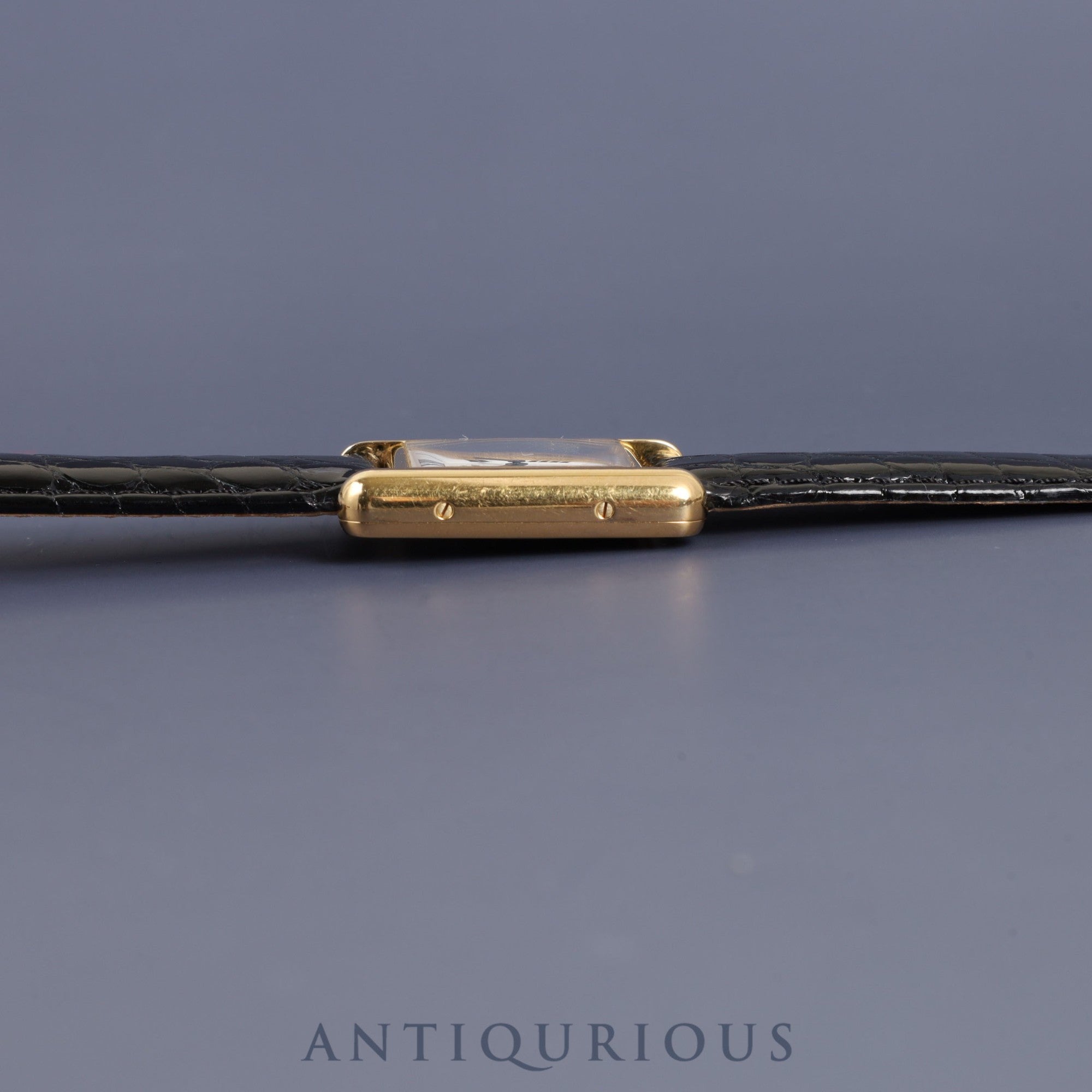 カルティエ マストタンク SM W1009654 / 1613 クォーツ Cal.057 SV925 純正Dバックル(GP) 飛びローマCC文字盤 1980年代半ば~1994年 オーバーホール済み