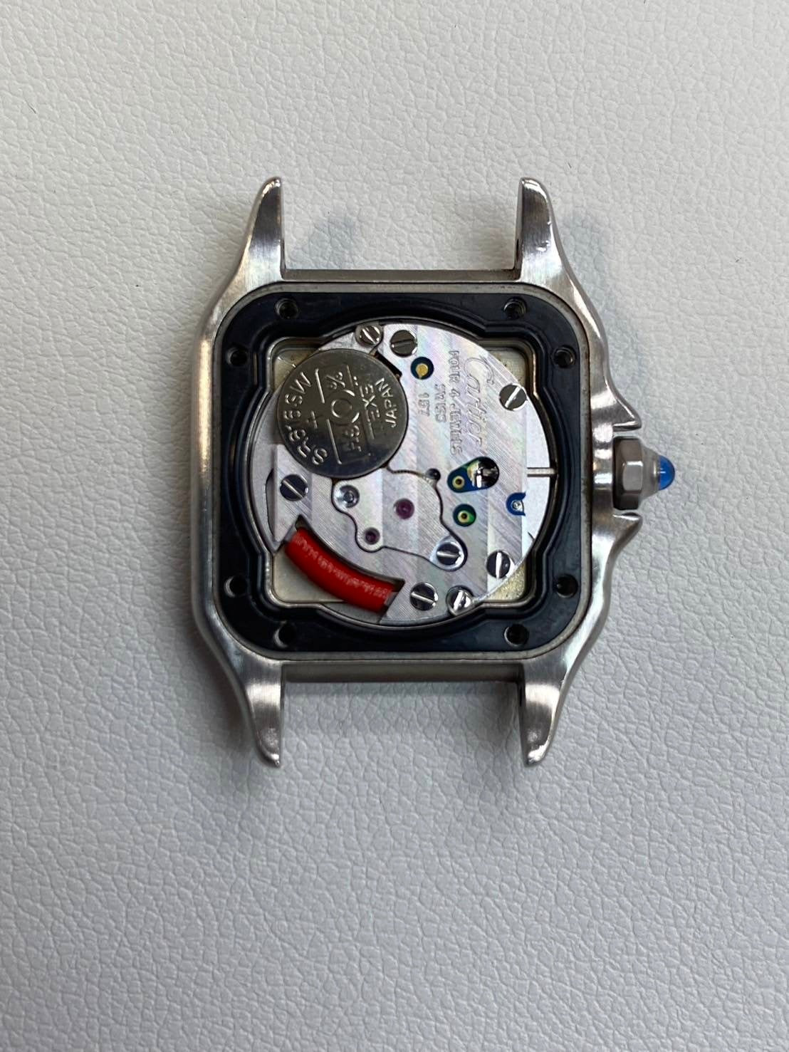 カルティエ パンテール SM W25033P5 / 1320 クォーツ Cal.157 SS ホワイトローマン文字盤 オーバーホール済み
