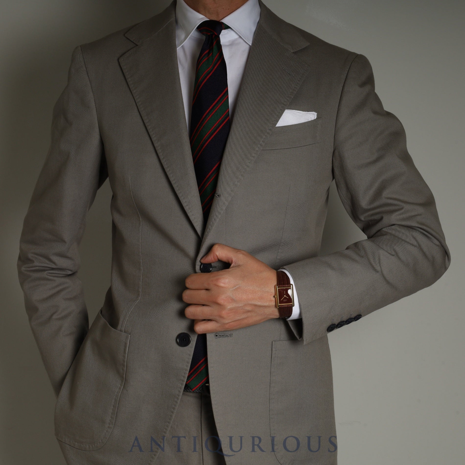 カルティエ マストタンク LM 手巻き Cal.78-1 SV925 革 純正尾錠(GP) ガーネットダイアル ボルドー文字盤オーバーホール済み