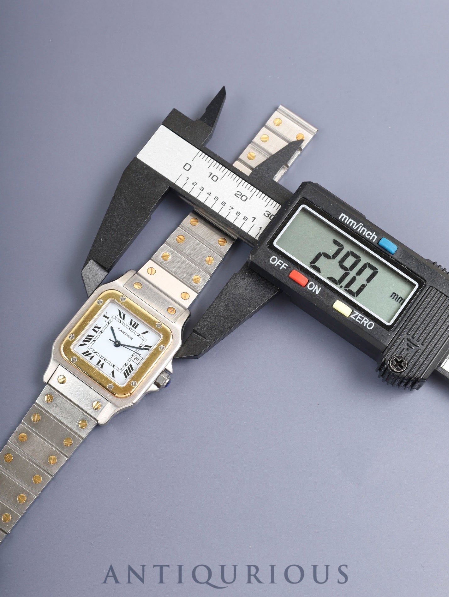 カルティエ サントス カレ LM 2960 自動巻き Cal.2671 SS/YG SS/YG ホワイトローマン文字盤(SWISS表記) オーバーホール済み