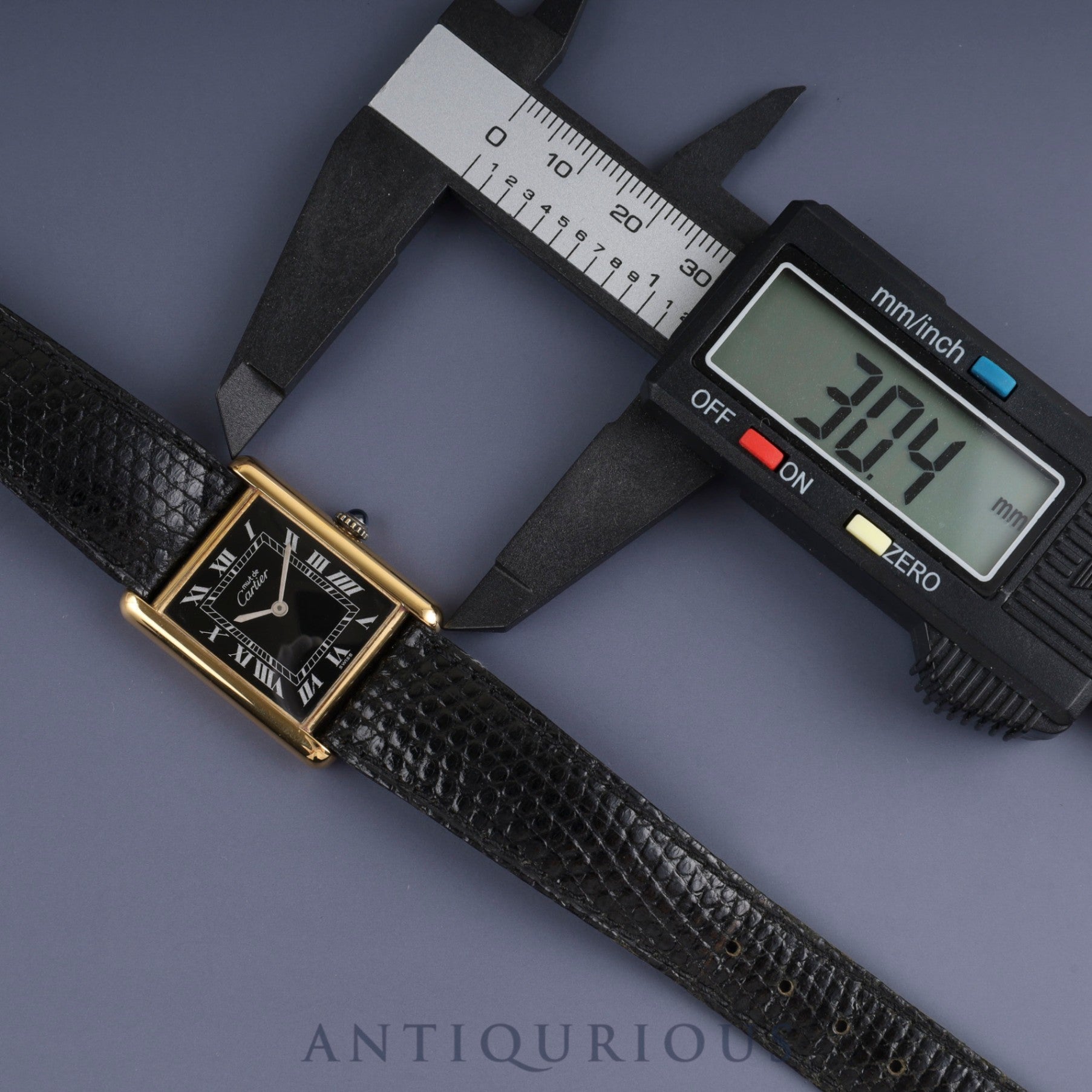 カルティエ マストタンク LM 手巻き Cal.78-1 SV925 純正革ベルト 純正尾錠 ブラックローマン文字盤 保証書(1978年)オーバーホール済み