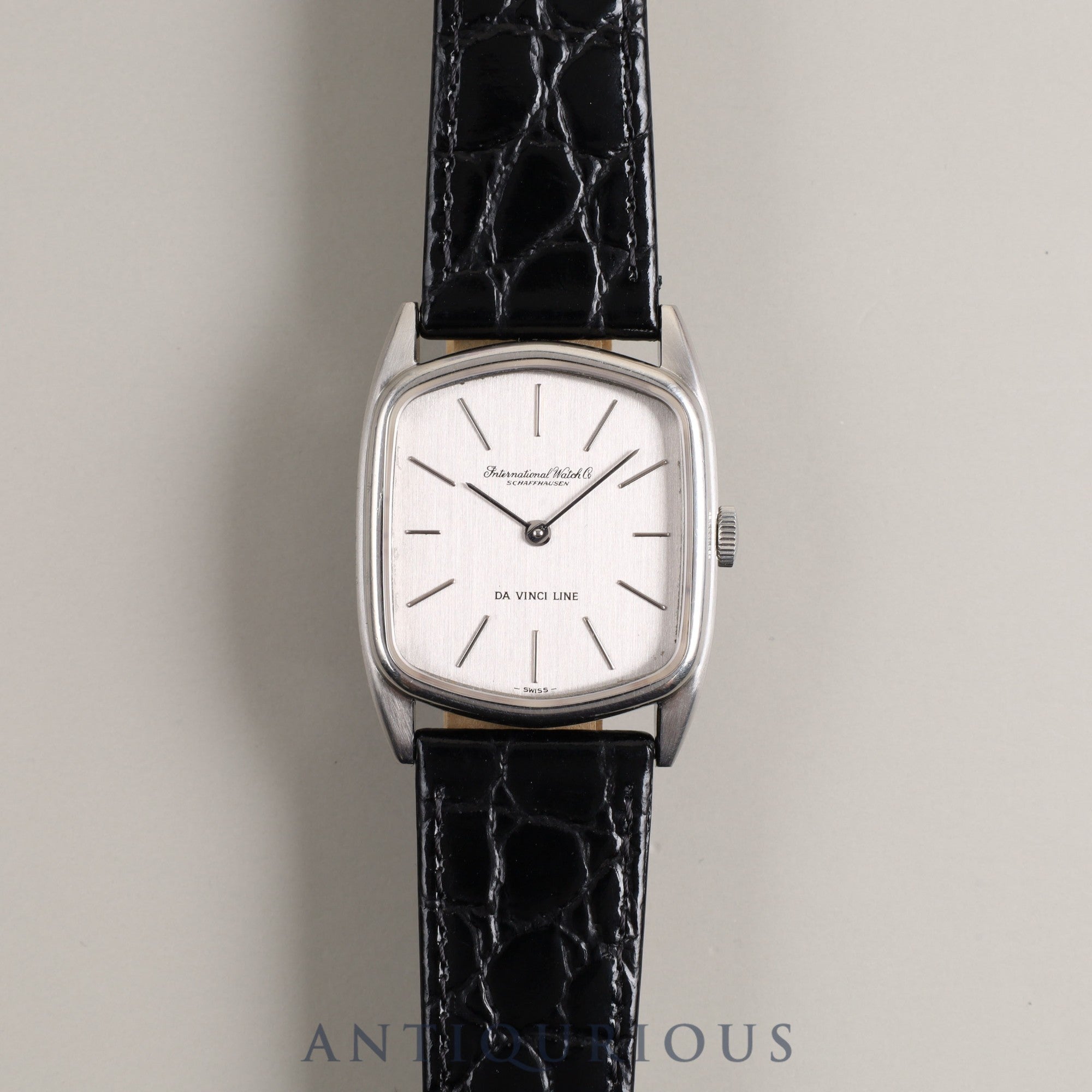 IWC Da Vinci Line 2576 Manual Winding Cal.423 SS Leather Silver Dial Overhauled IWC