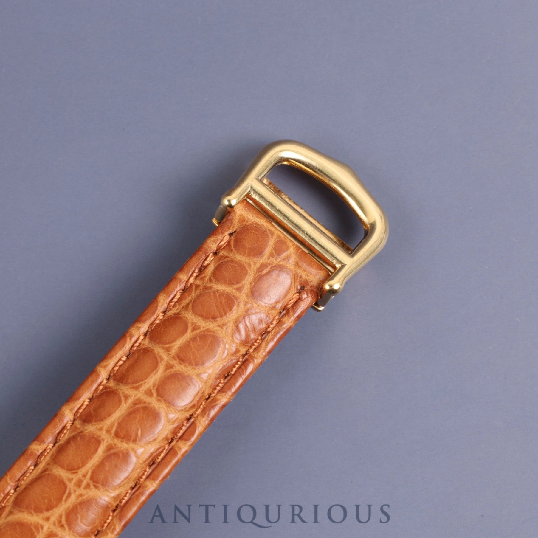 Cartier Must Tank SM 5057001 Quartz SV925 Leather Genuine D Buckle (GP) Arabic CC Dial Complete service (full maintenance) completed at Cartier boutique