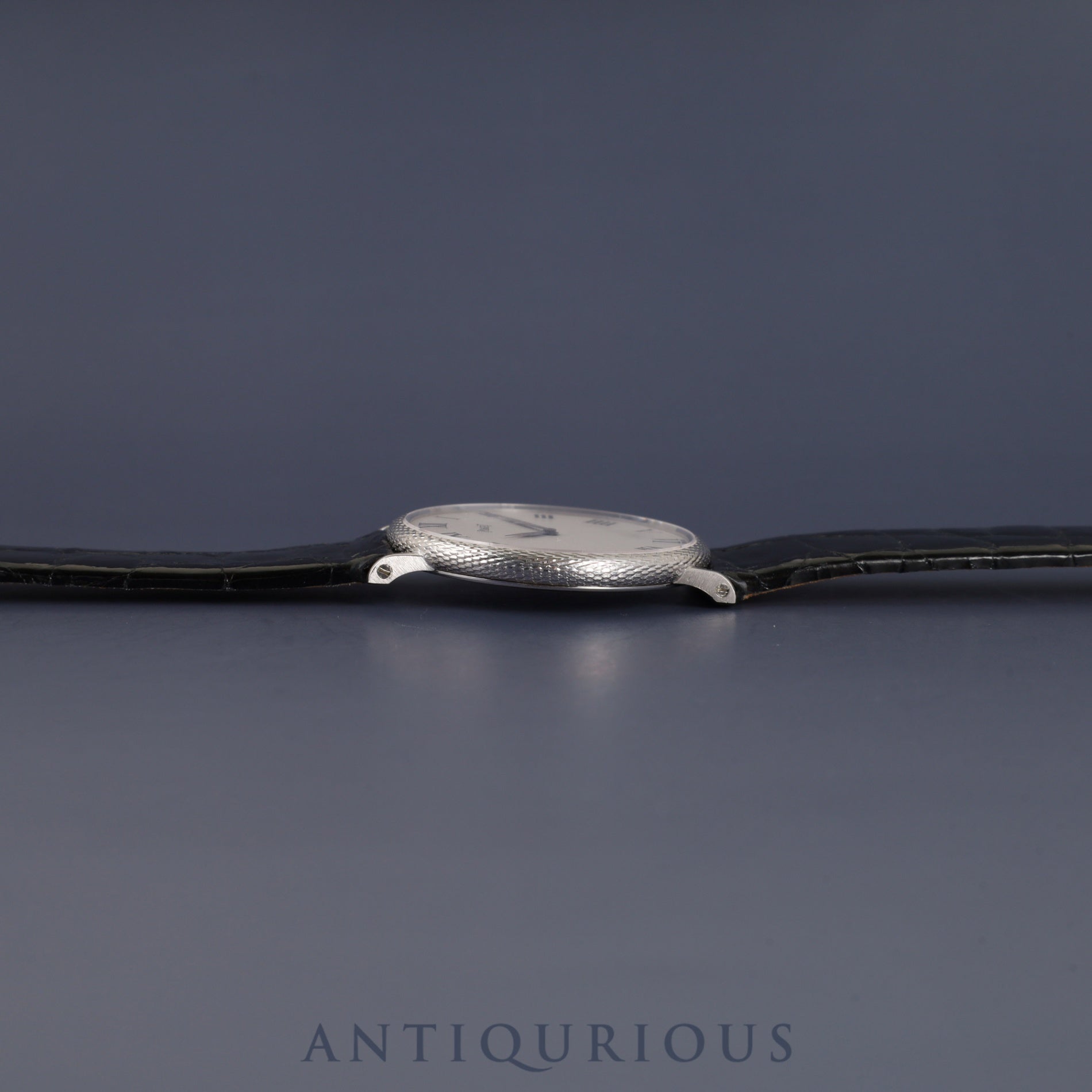 Piaget Round 9026 Manual Winding Cal.9P1 750 Leather Strap with Genuine Buckle (750) White Roman Dial 30mm Box Case Dust Bag Overhauled