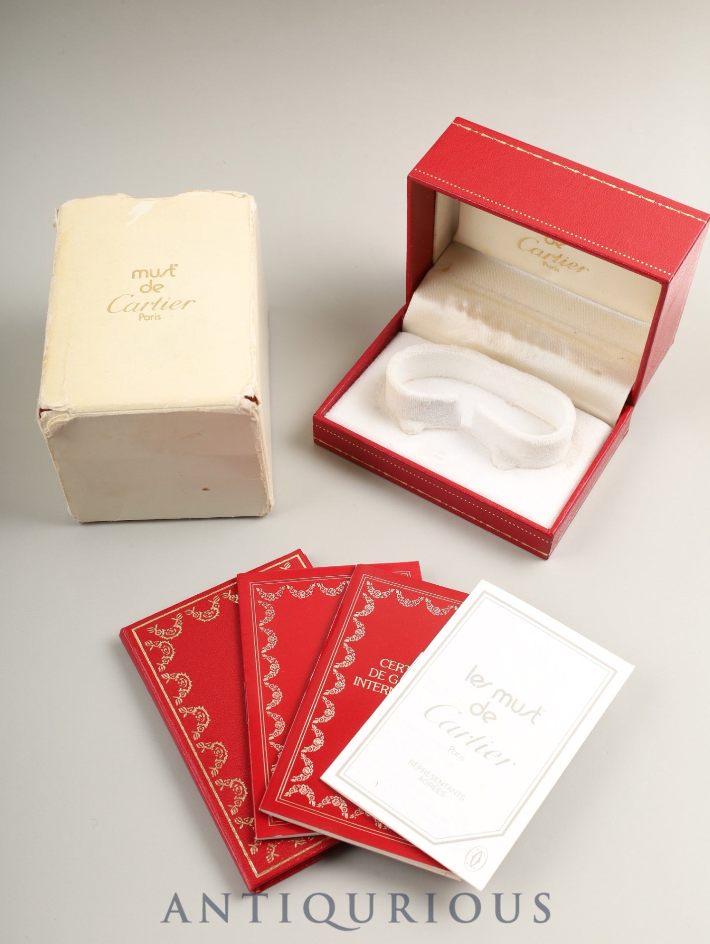 カルティエ マストタンク SM 1613 クォーツ Cal.057 SV925 純正革ベルト 純正Dバックル(GP)オパラン文字盤(SWISS表記)箱 冊子 保証書(1990年) オーバーホール済み