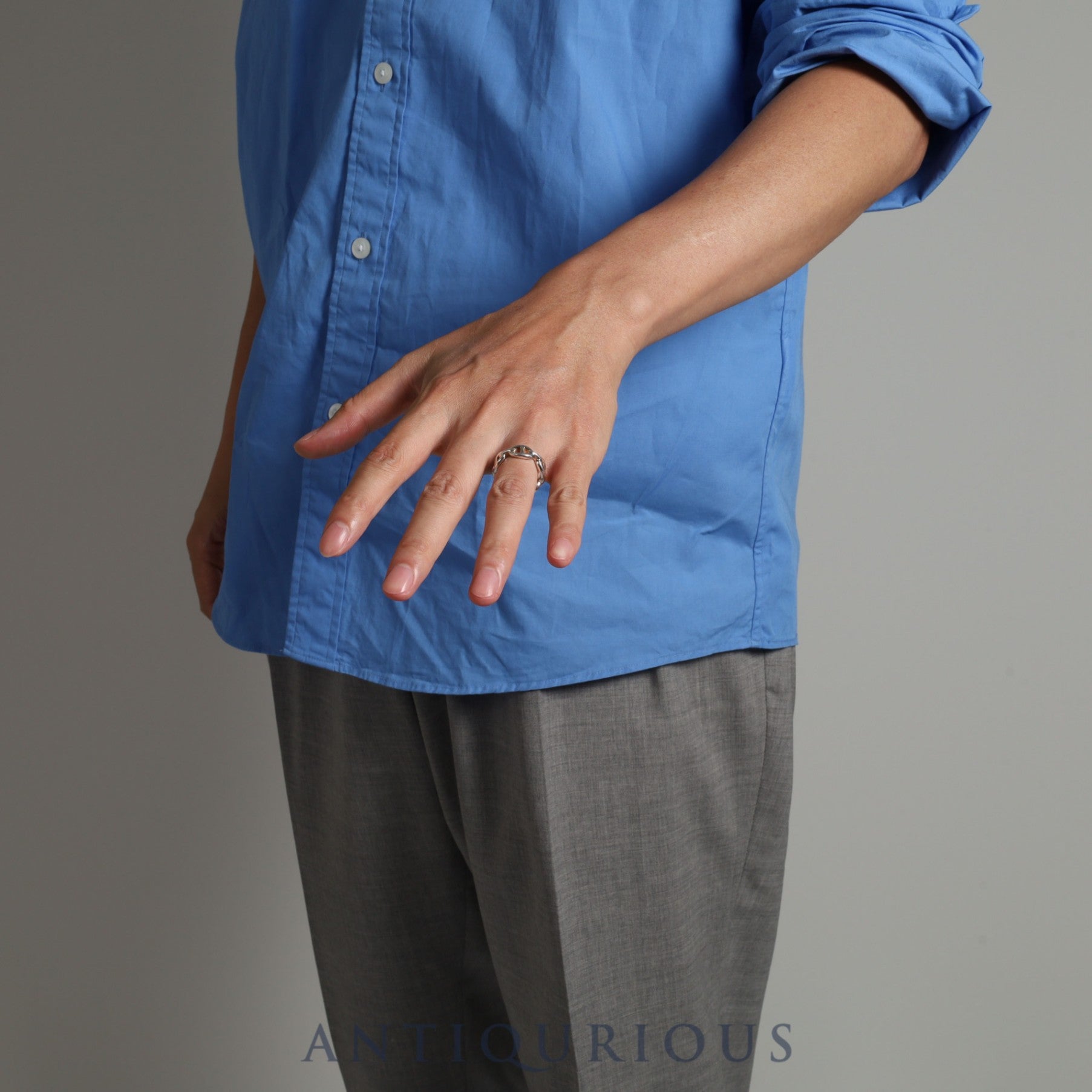 Hermes Ring Chaine d'Ancre Anchaine #55 AG925 Box Certificate