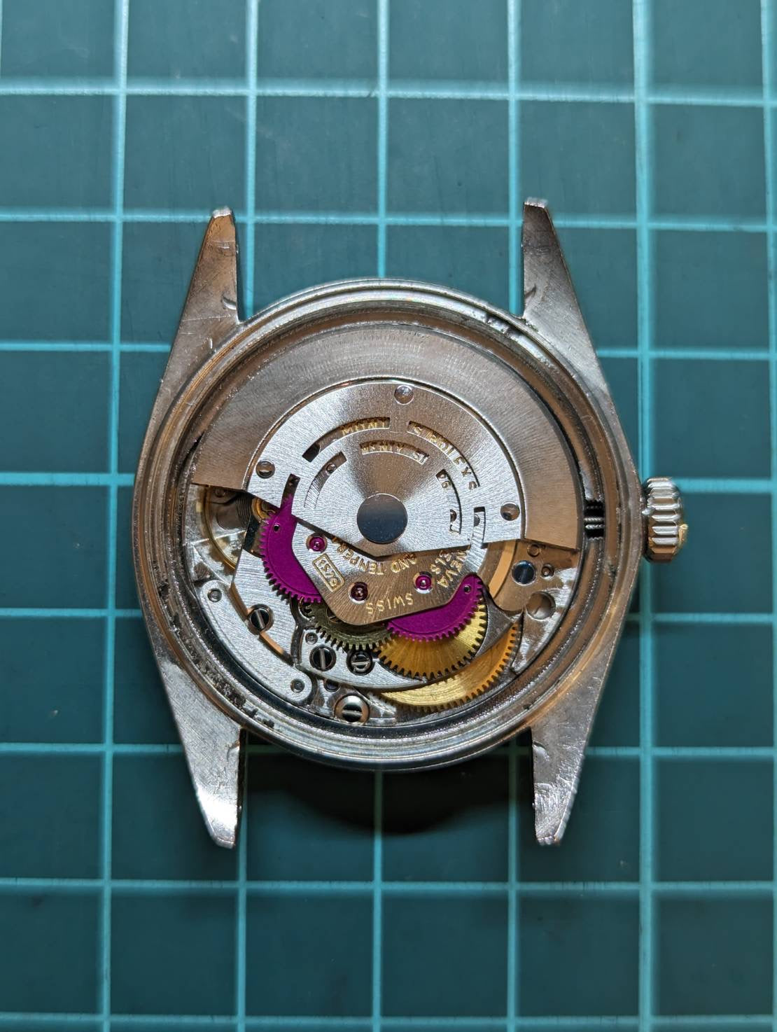 ロレックス デイトジャスト 1601 ブルー文字盤 3番 1971年